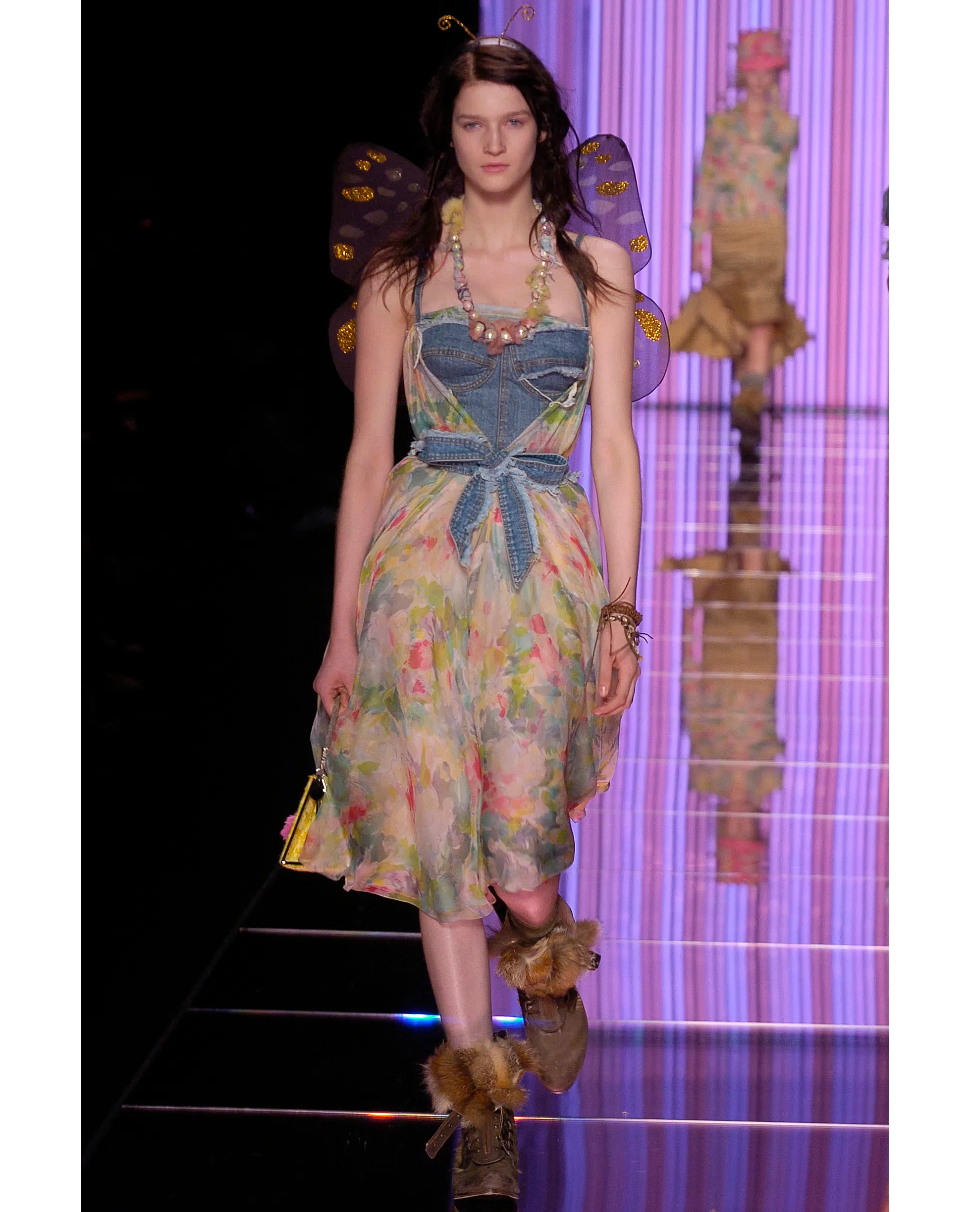 christian dior multicolor floral print silk slip dress s Dior Multicolor Floral Print Lace Mini Slip Dress