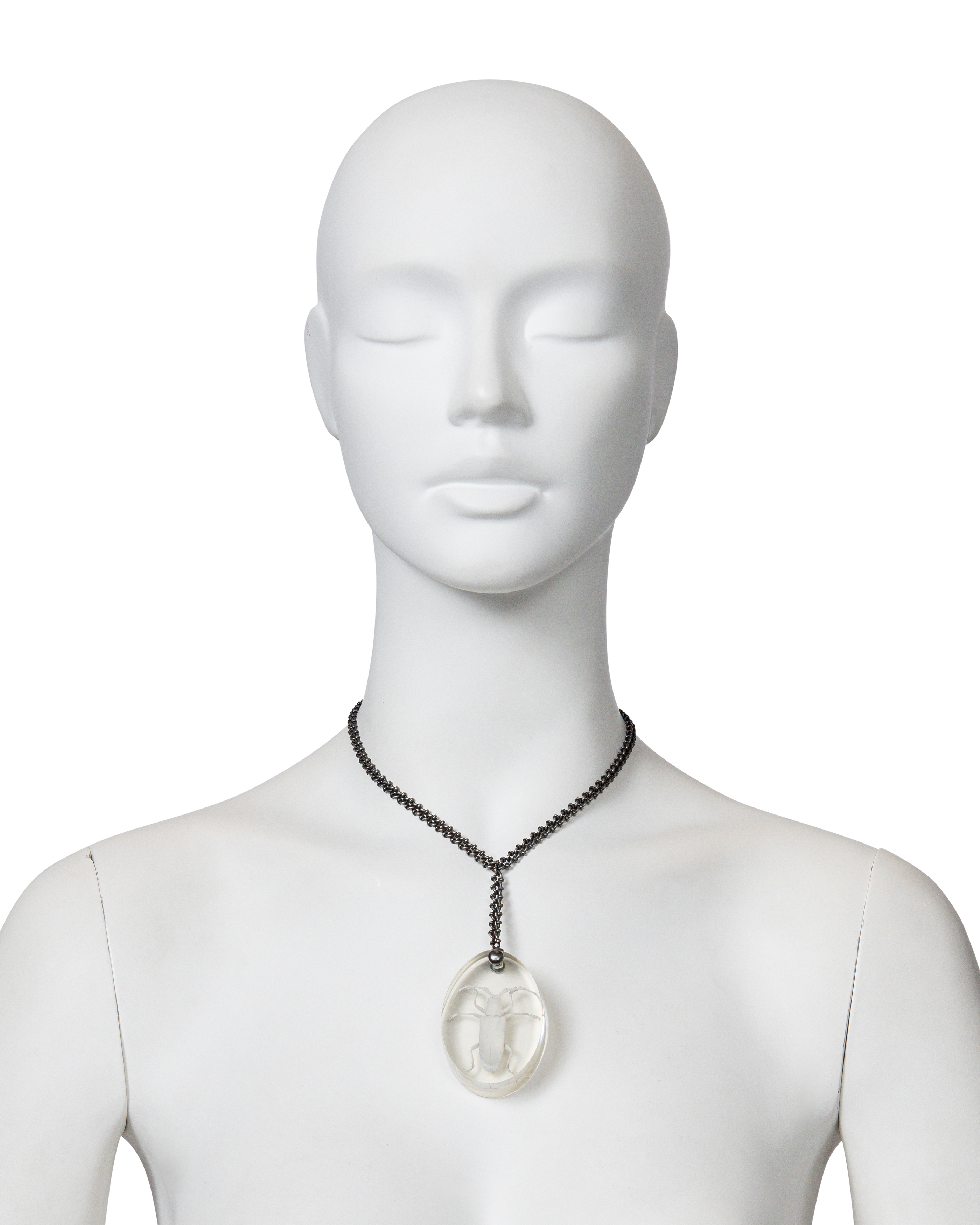 c. 2007 Resin Cast Beetle Necklace