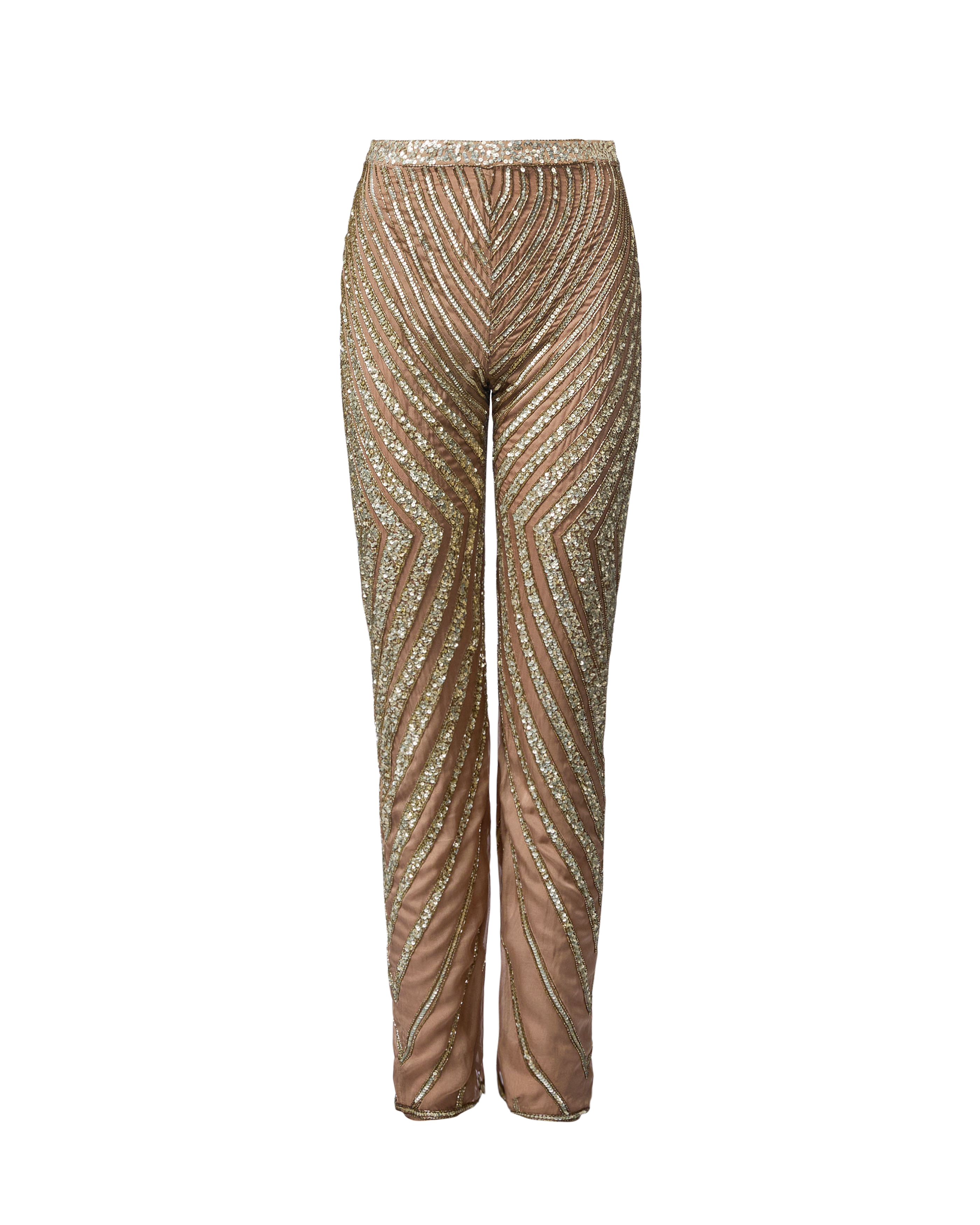 S/S 2001 Embellished Silk Pants