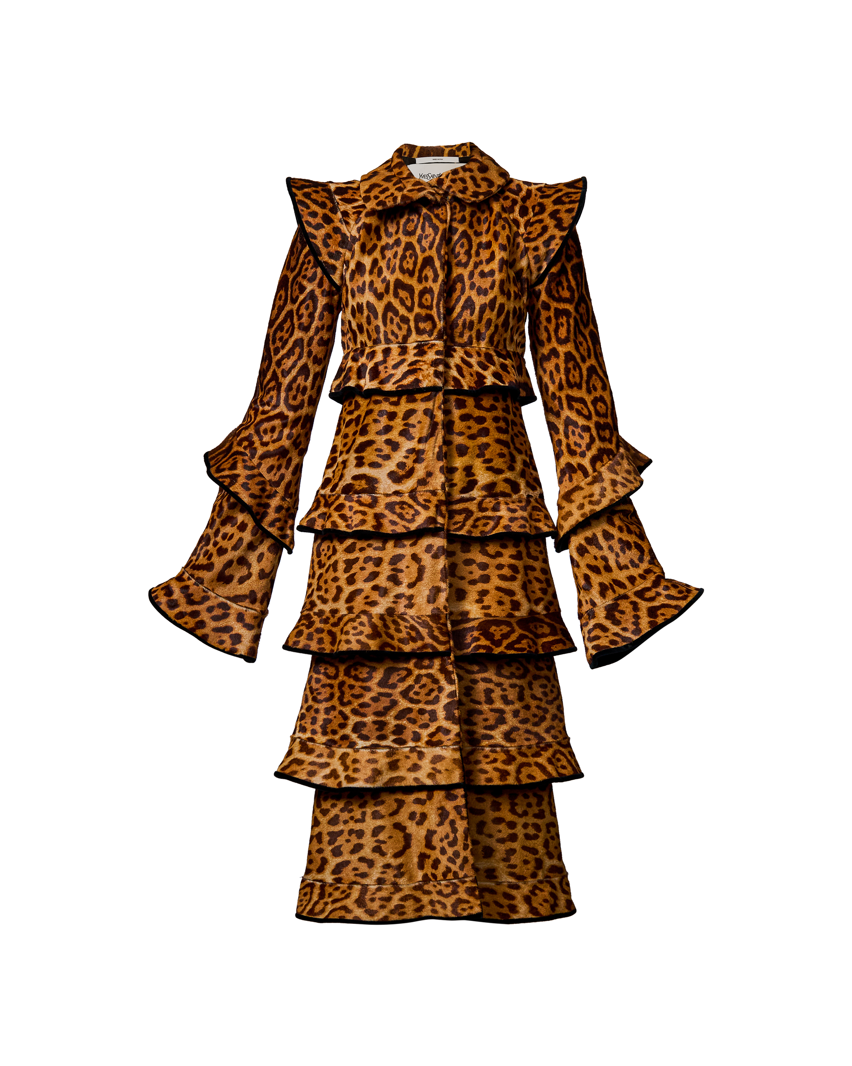 A/W 2004 Leopard Print Leather Coat