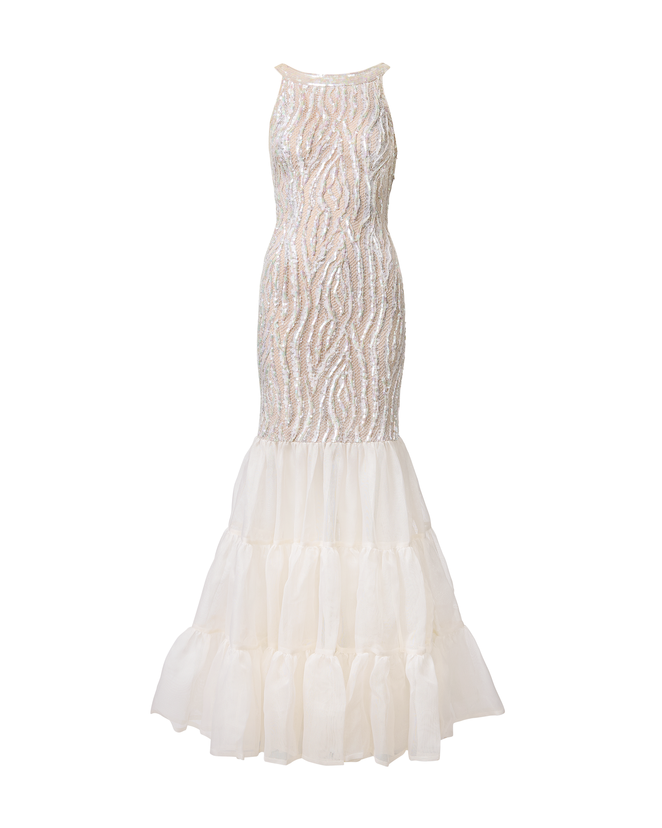 S/S 2001 Haute Couture One-of-One Ivory Embellished Gown
