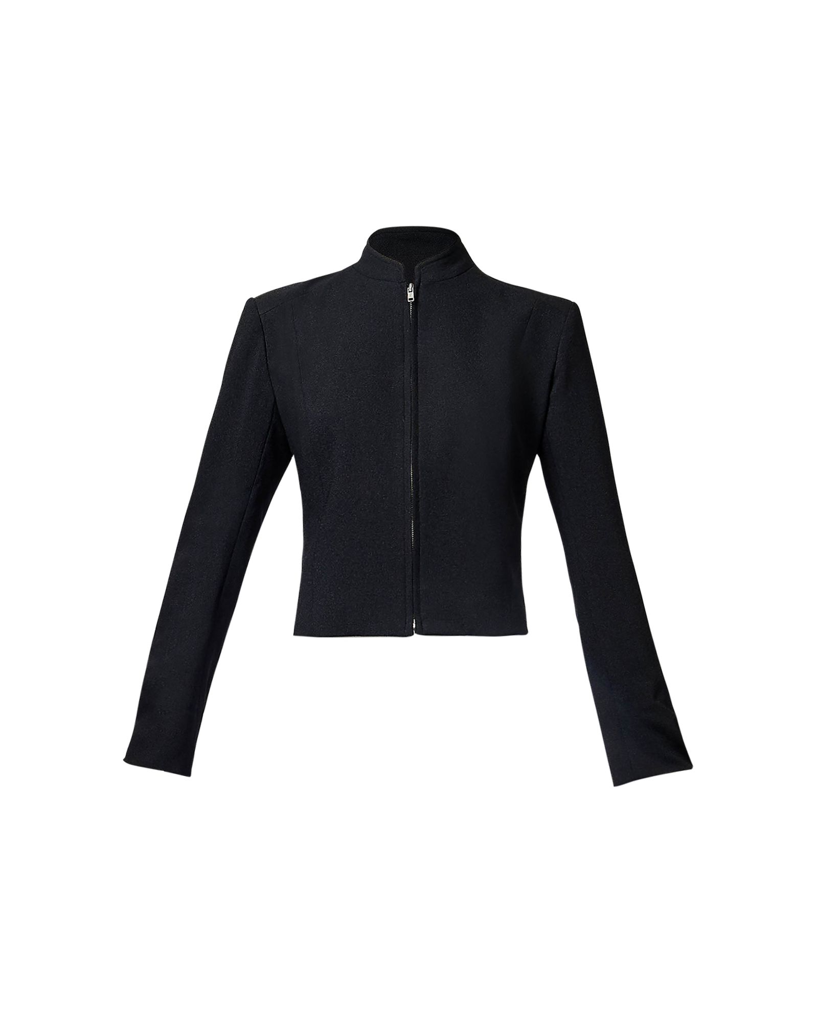 A/W 2001 Black Zip-Up Jacket with Red Lace-Up Back Detailing