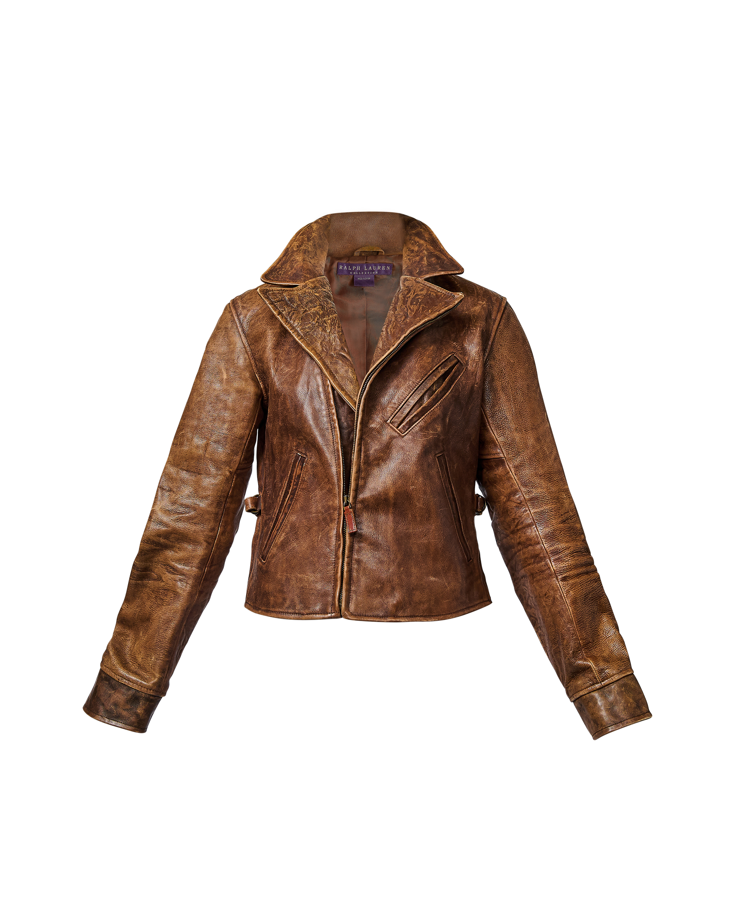A/W 2003 Brown Collared Leather Jacket