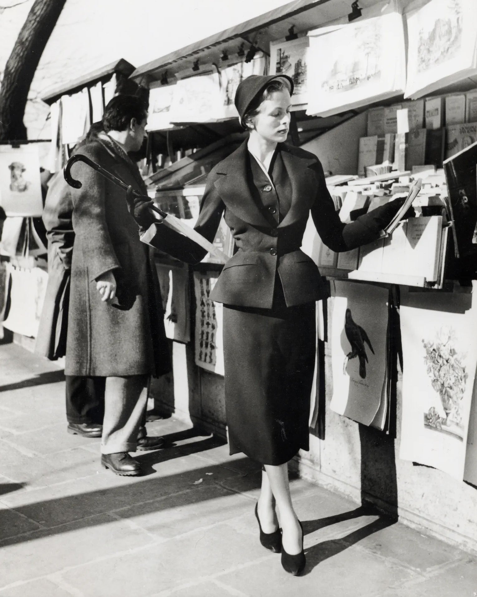 c. 1950 'New Look' Black Wool Jacket