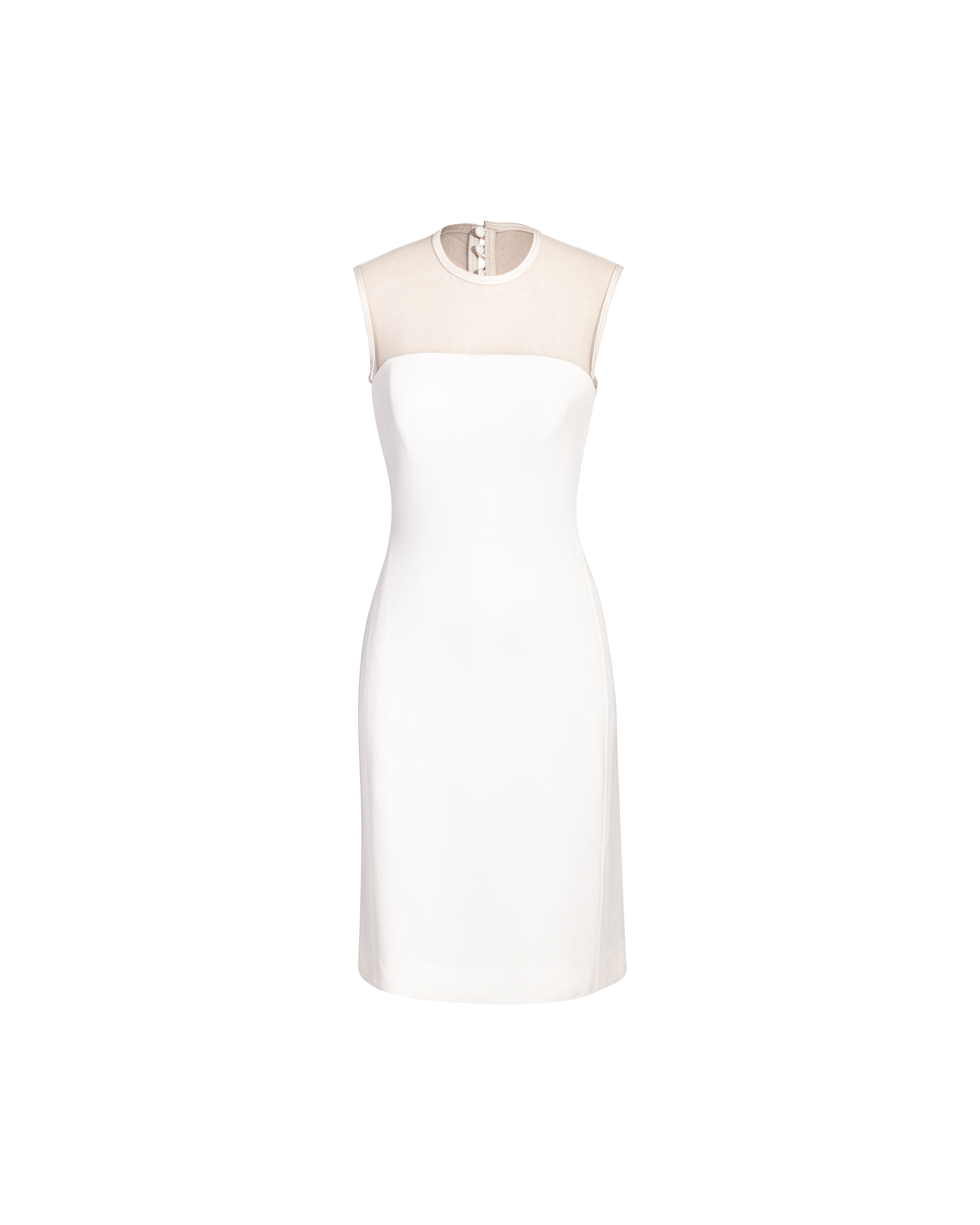 S/S 1996 White Mesh Mini Dress