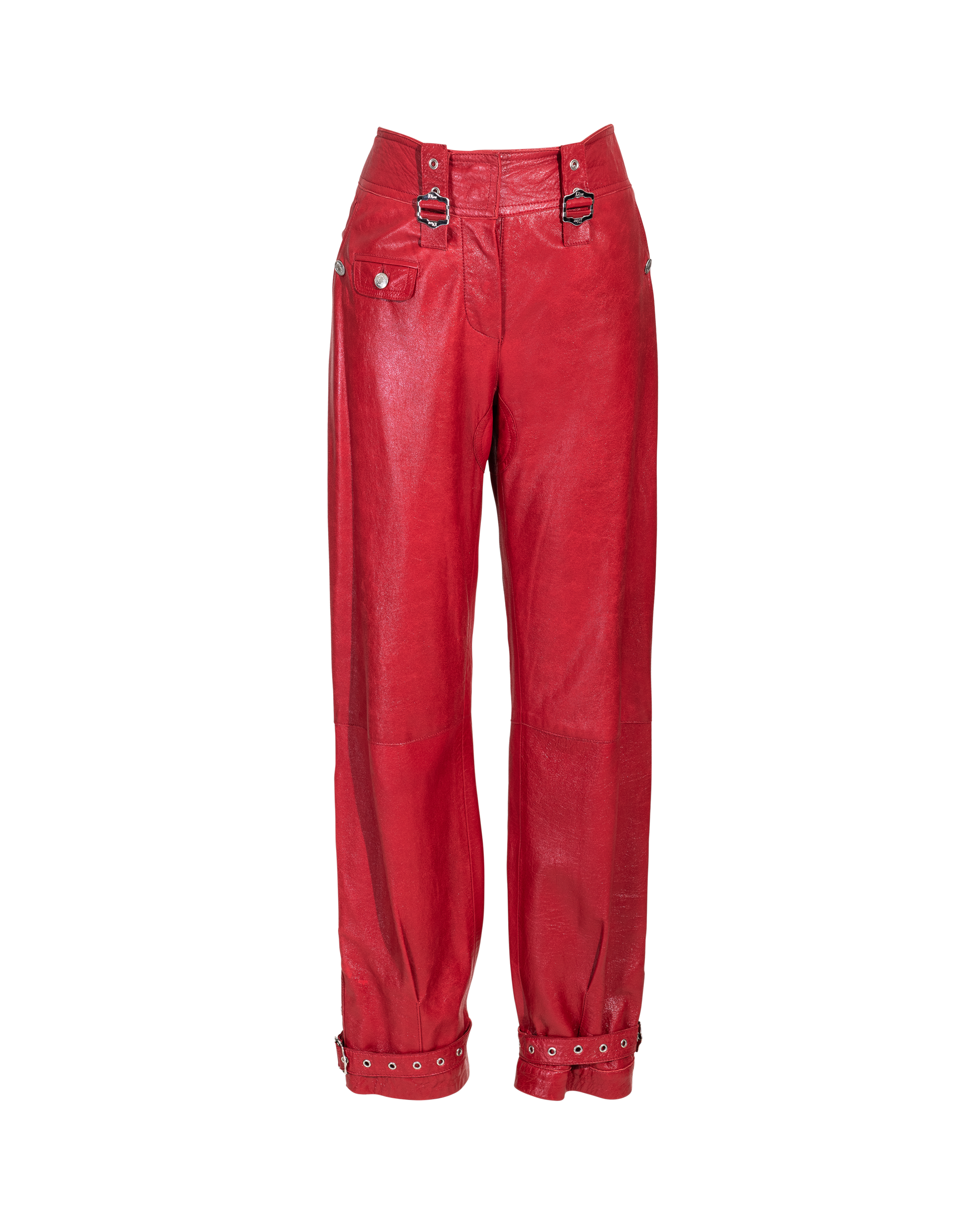 A/W 2003 ‘Hard Core’ Collection Red Leather Pants