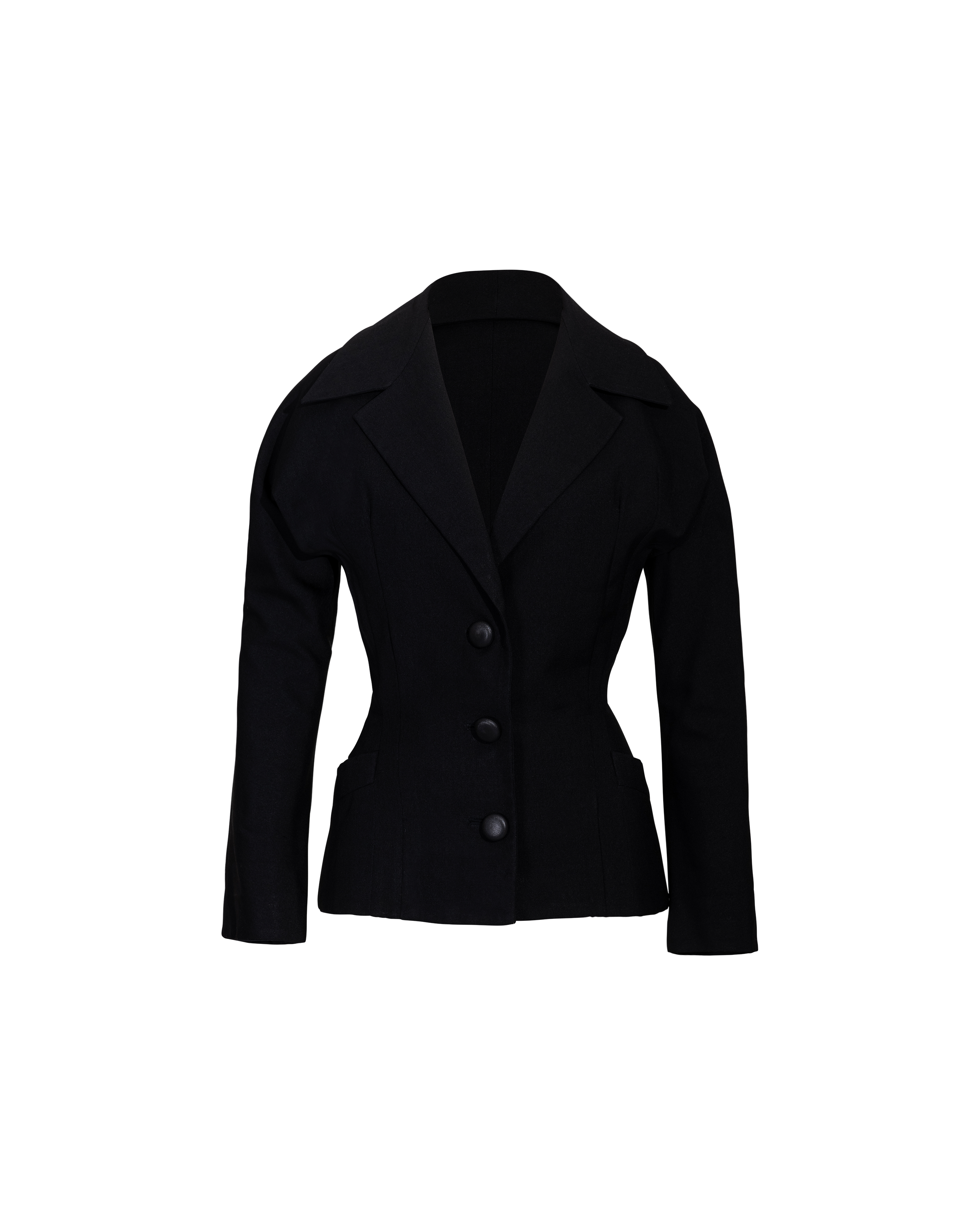 c. 1950 'New Look' Black Wool Jacket