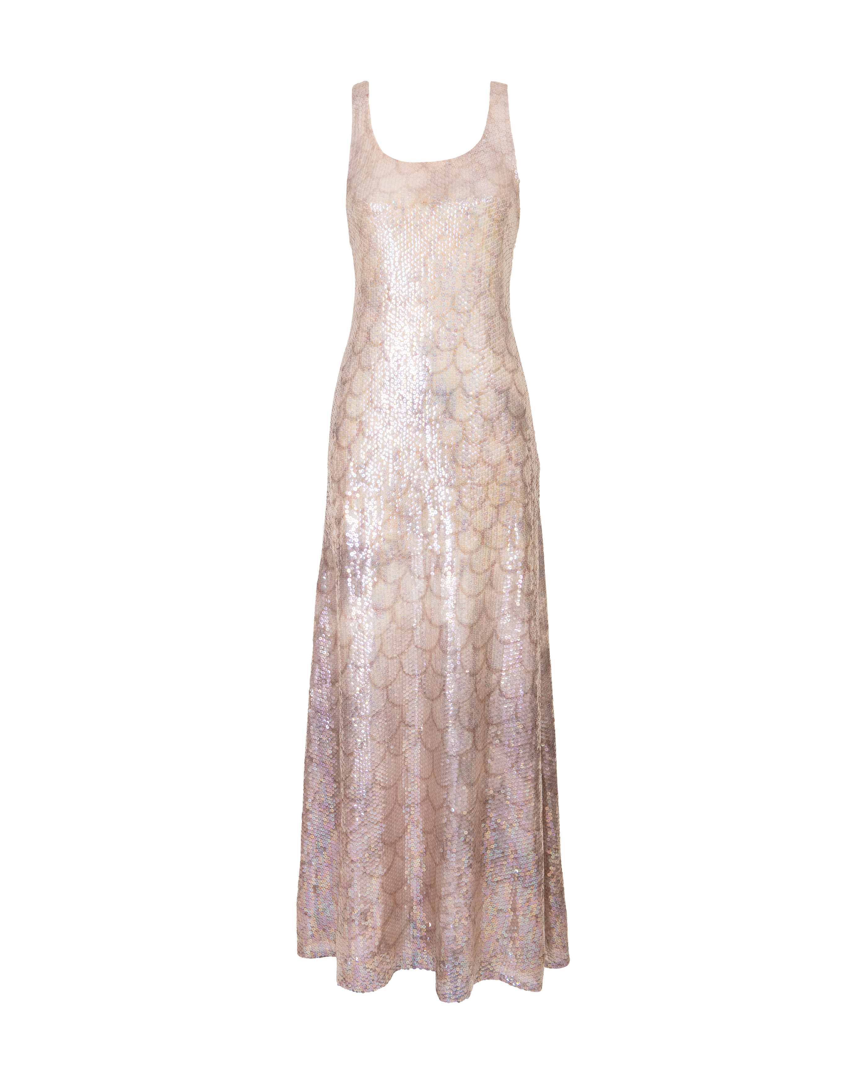 A/W 1973 Sleeveless Sequin 'Mermaid' Gown