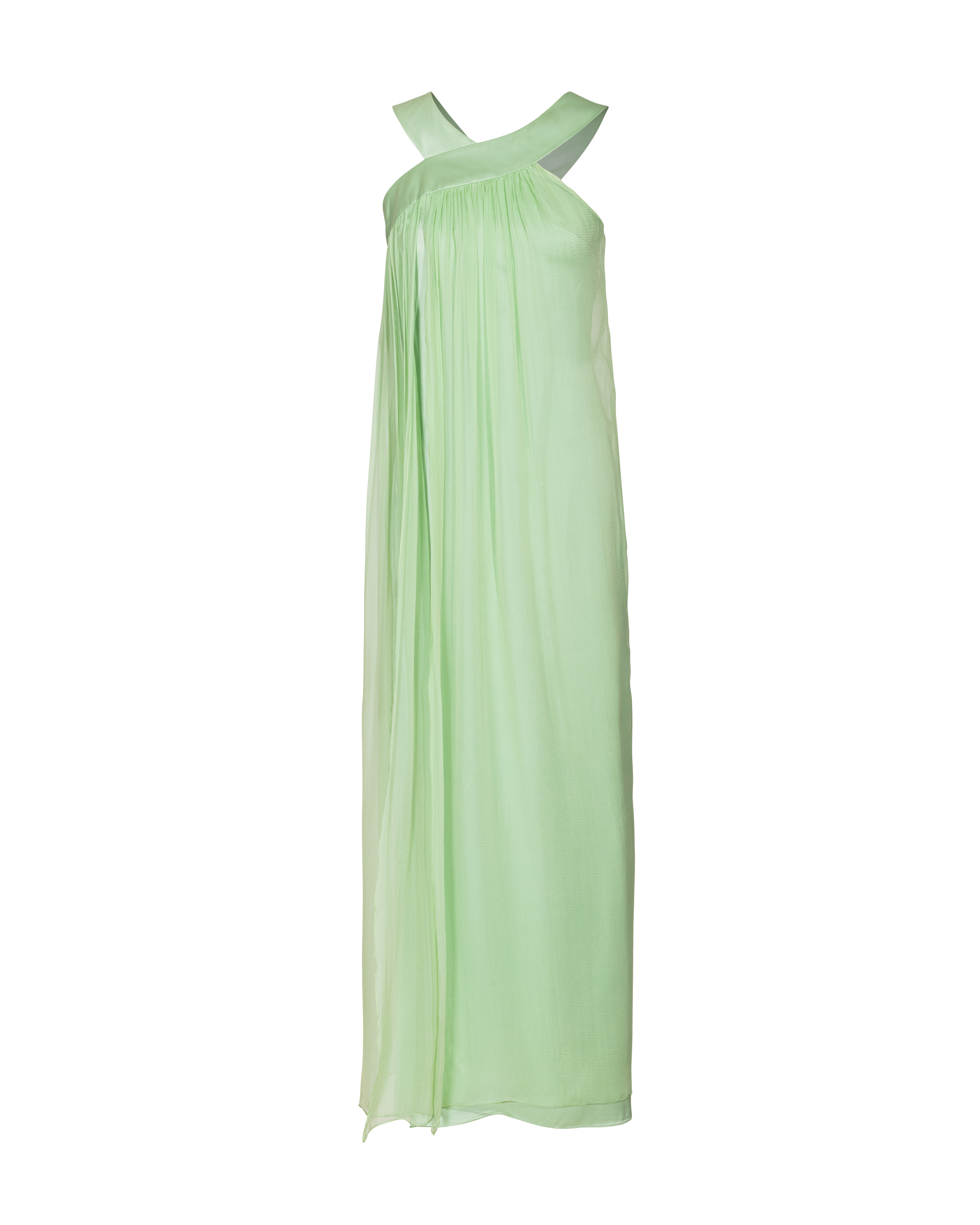Resort 2008 Green Silk Drape Gown