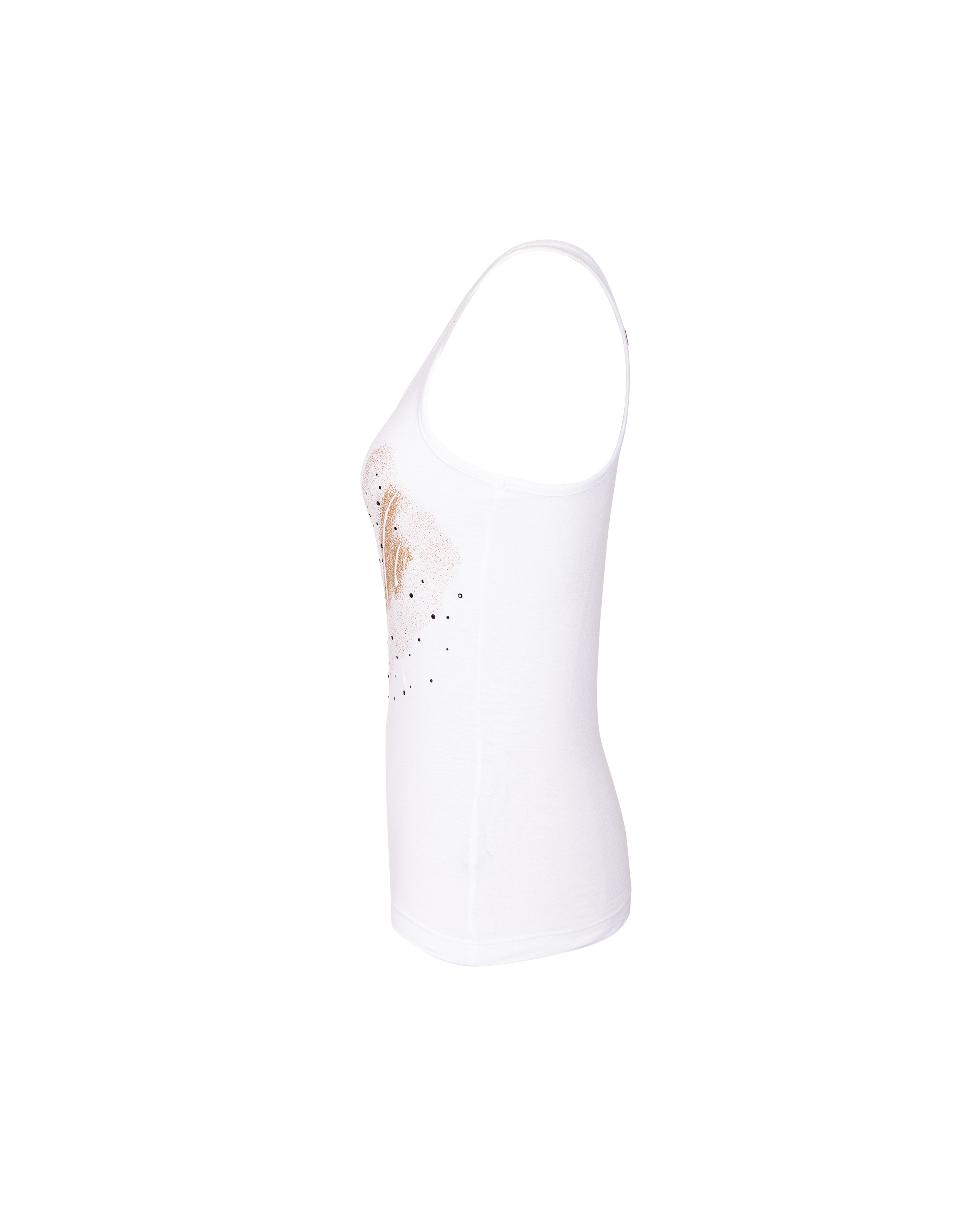 2000's White and Gold ID Tank Top
