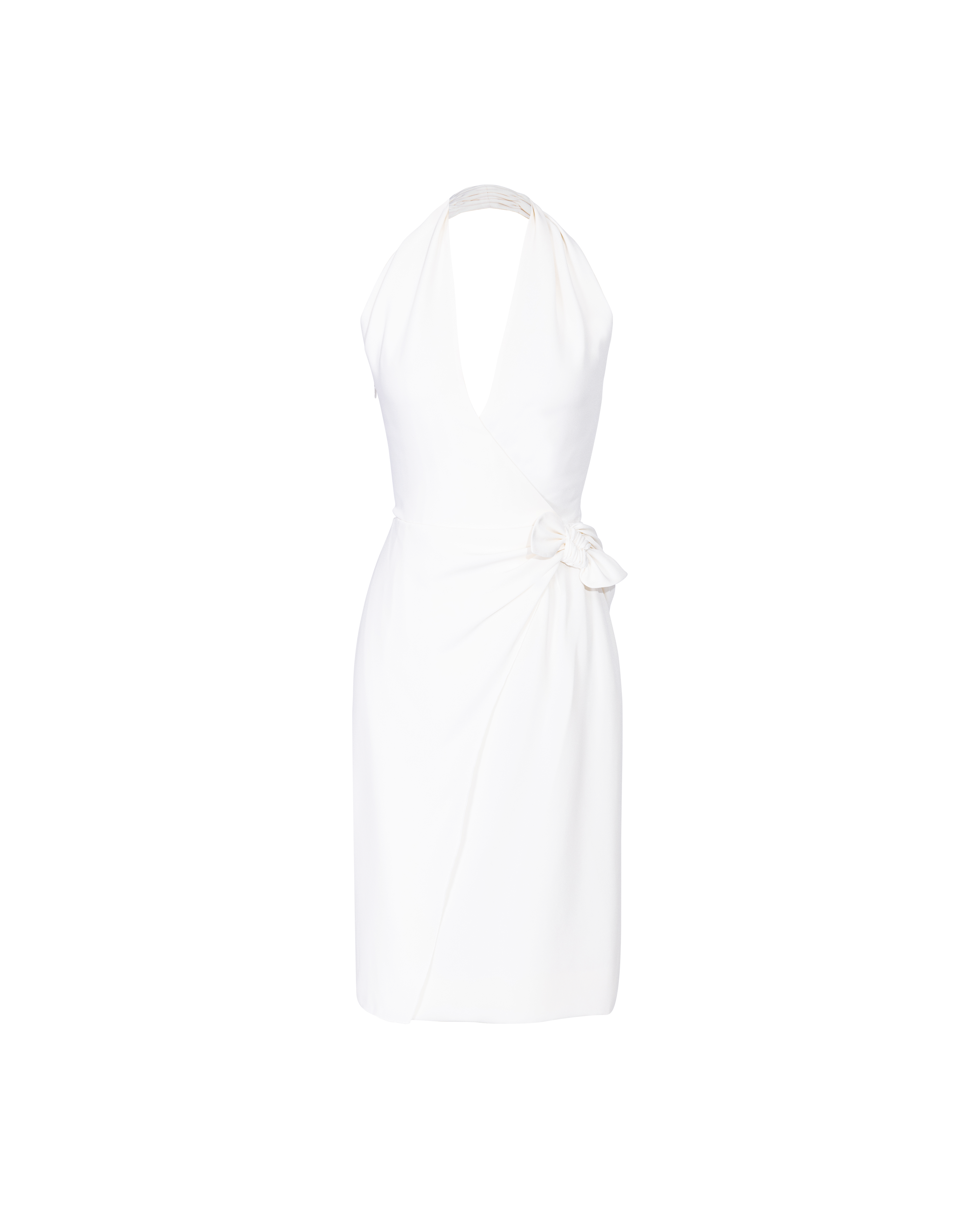 S/S 2001 White Halter Neck Dress