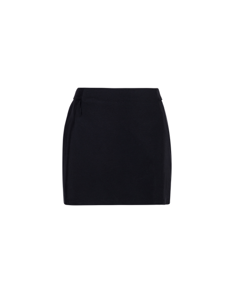 S/S 1998 Black Mini Skirt with Back Velcro Paneling