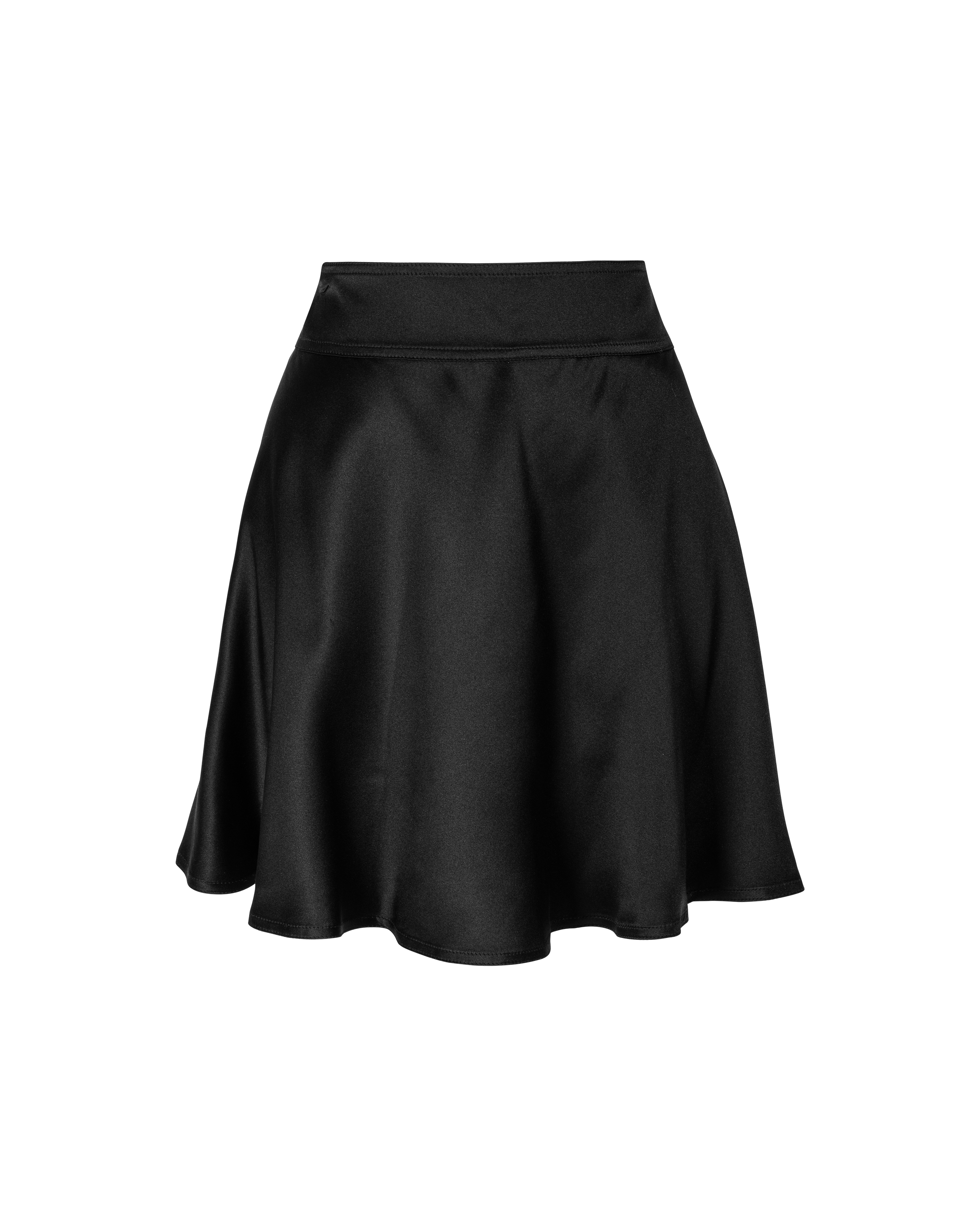 A/W 2003 Rive Gauche Black Silk Mini Skirt