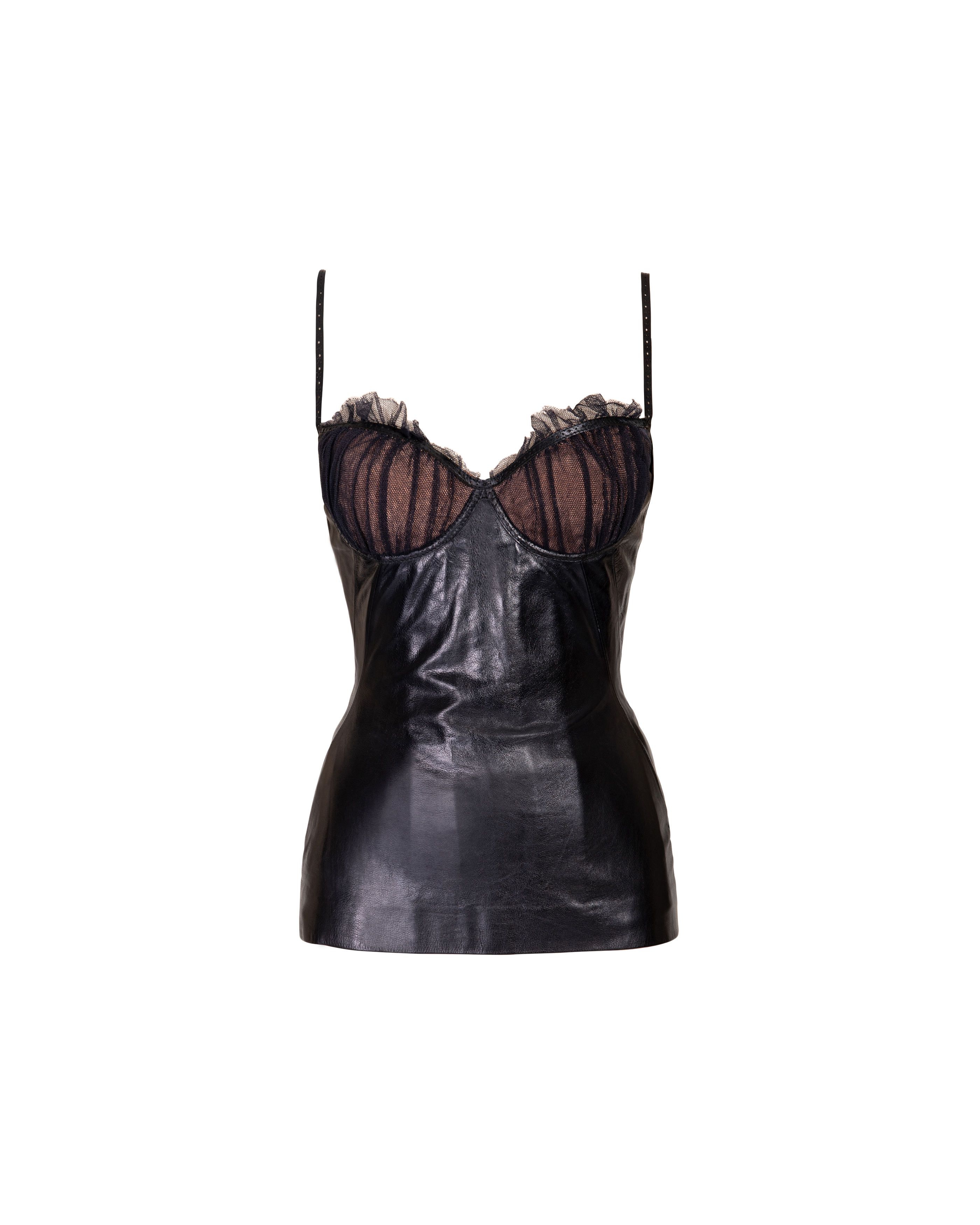 A/W 2006 Leather Bustier Top