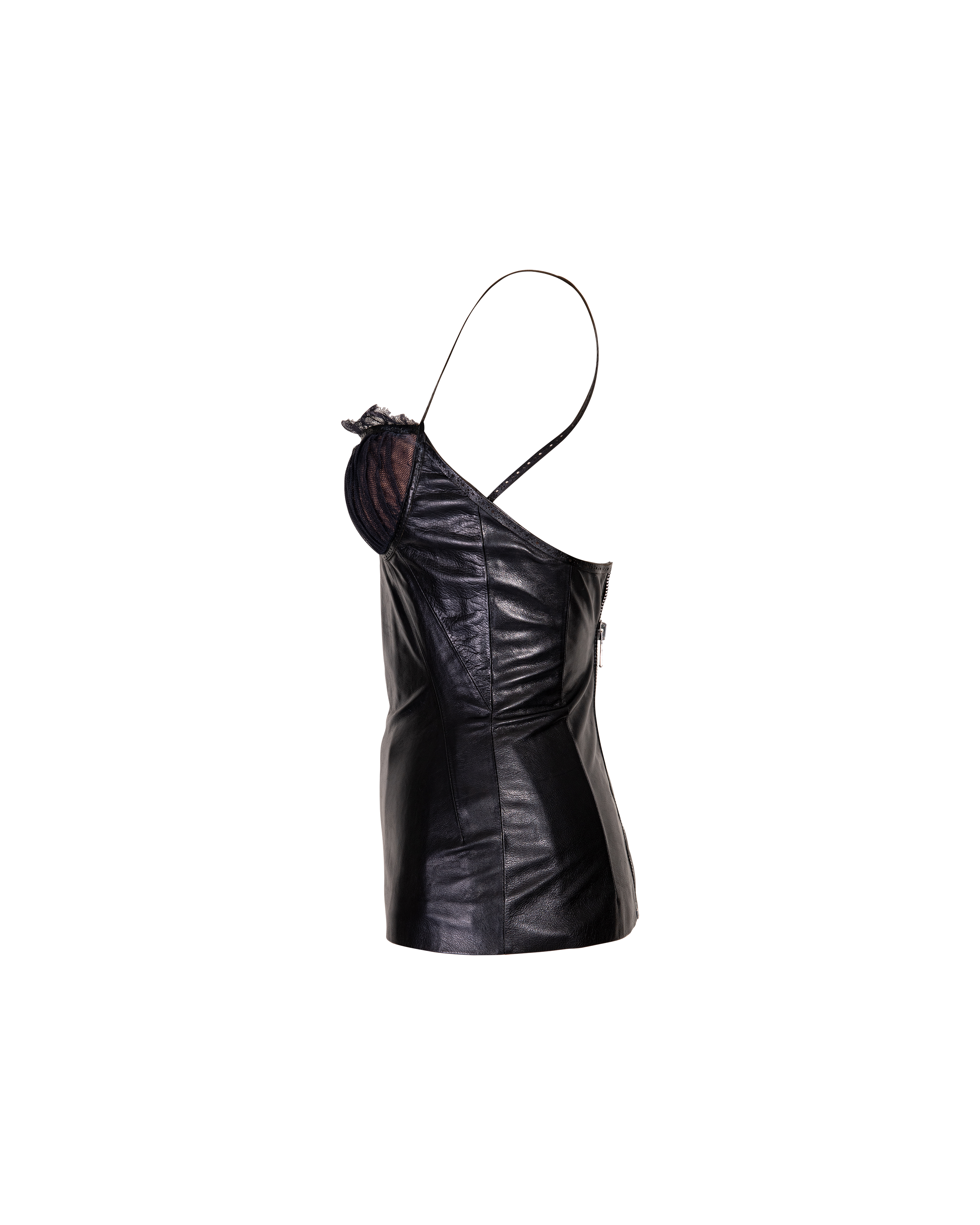 A/W 2006 Leather Bustier Top