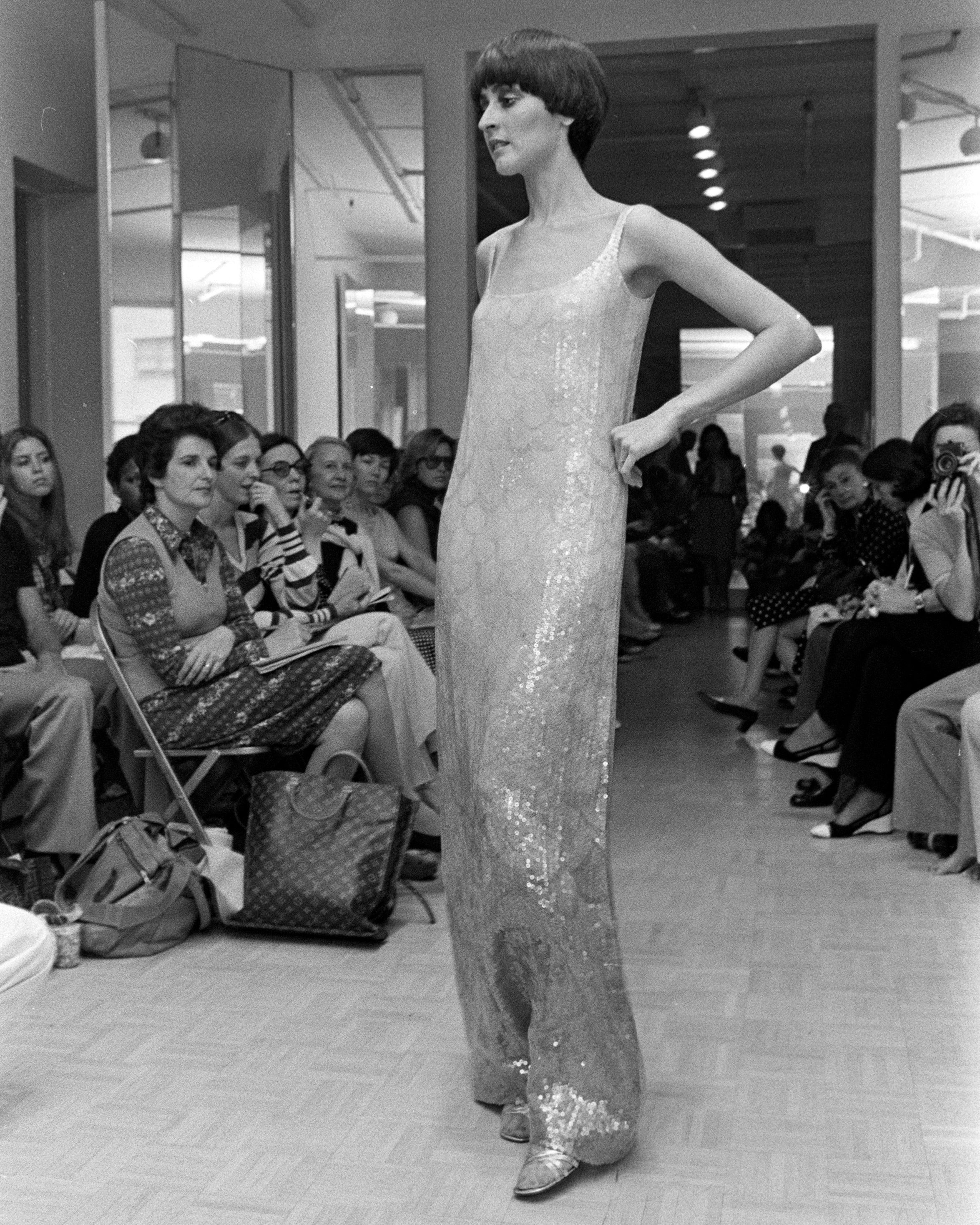 A/W 1973 Sleeveless Sequin 'Mermaid' Gown