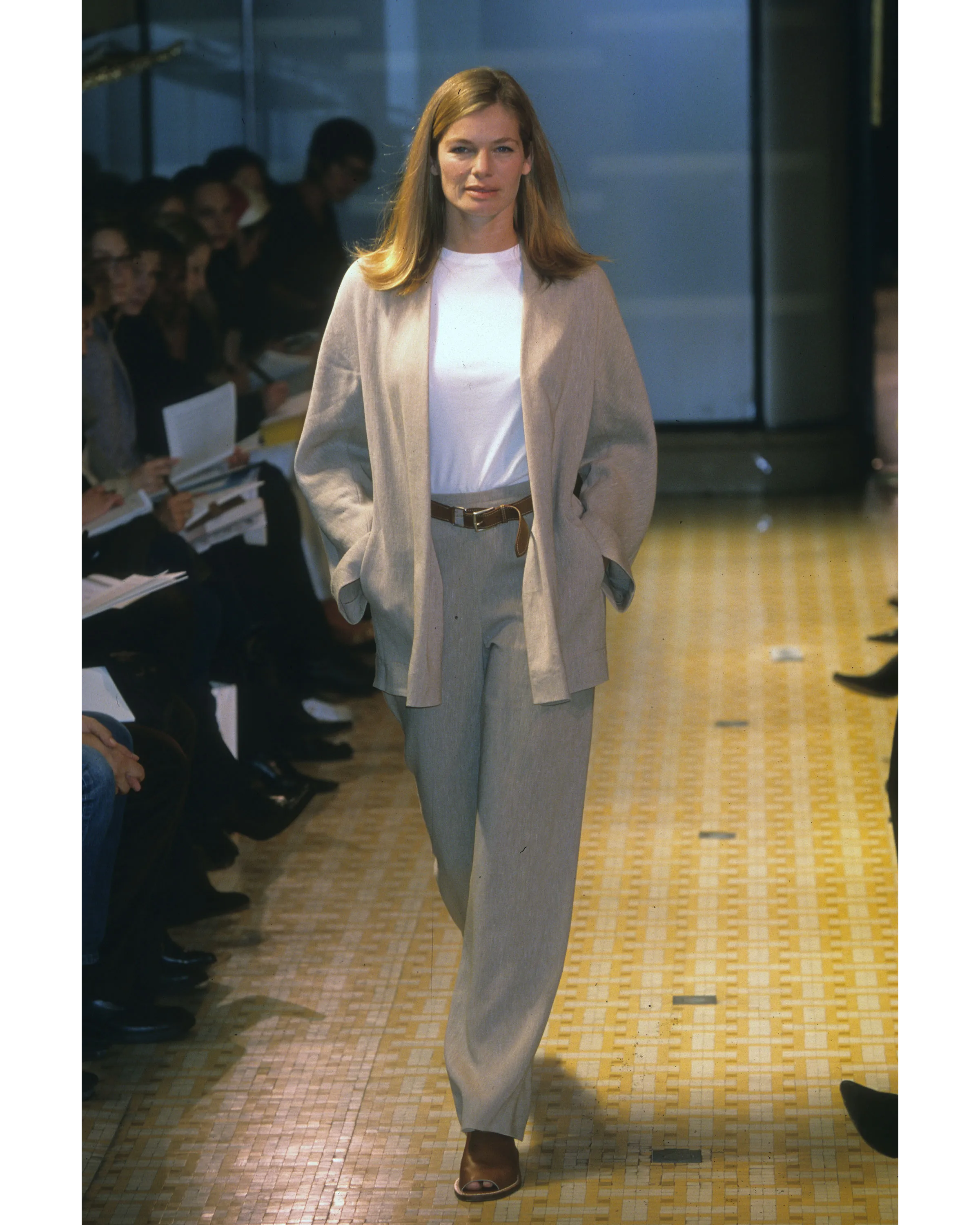 c. 2001 Warm Gray Pant Suit Set