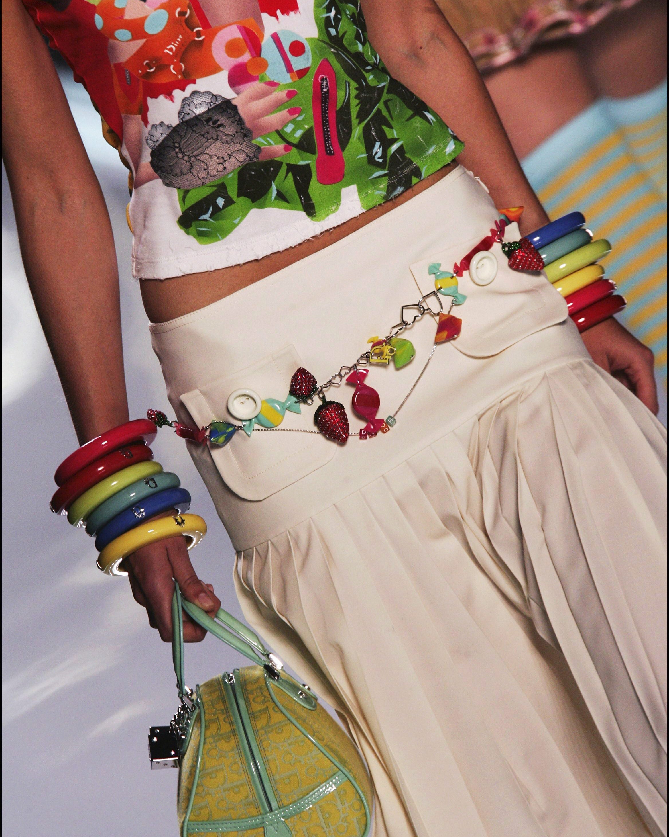 S/S 2005 Long Candy Necklace and Earring Set