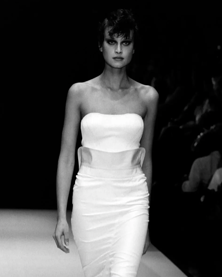 S/S 2000 Red Strapless Corset Dress