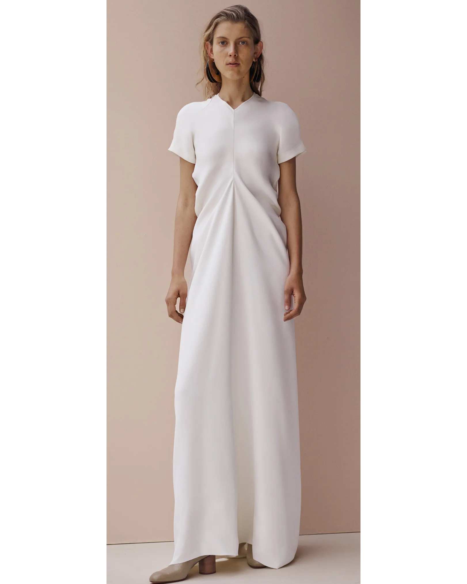 Pre-Fall 2015 Burnt Orange Drape Gown