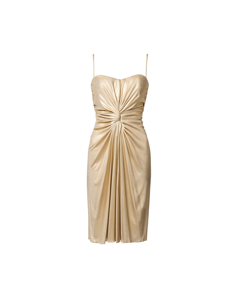 Resort 2007 Gold Corset Mini Dress Resort 2007 Gold Corset Mini Dress