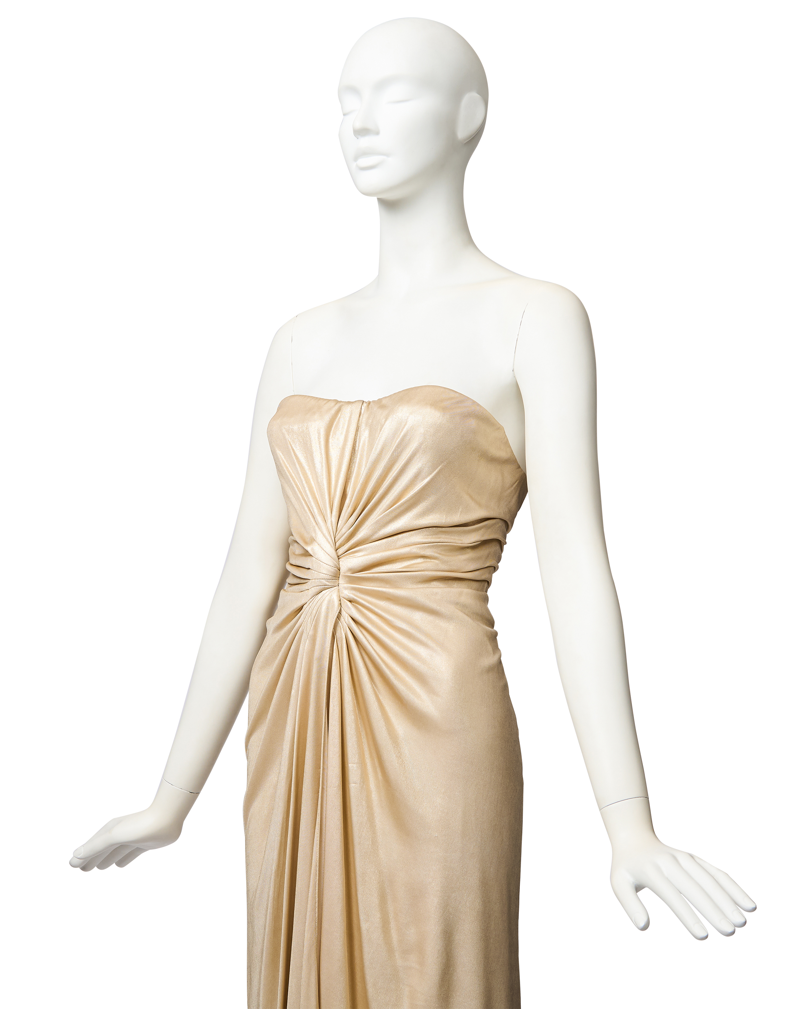 Resort 2007 Gold Corset Mini Dress Resort 2007 Gold Corset Mini Dress