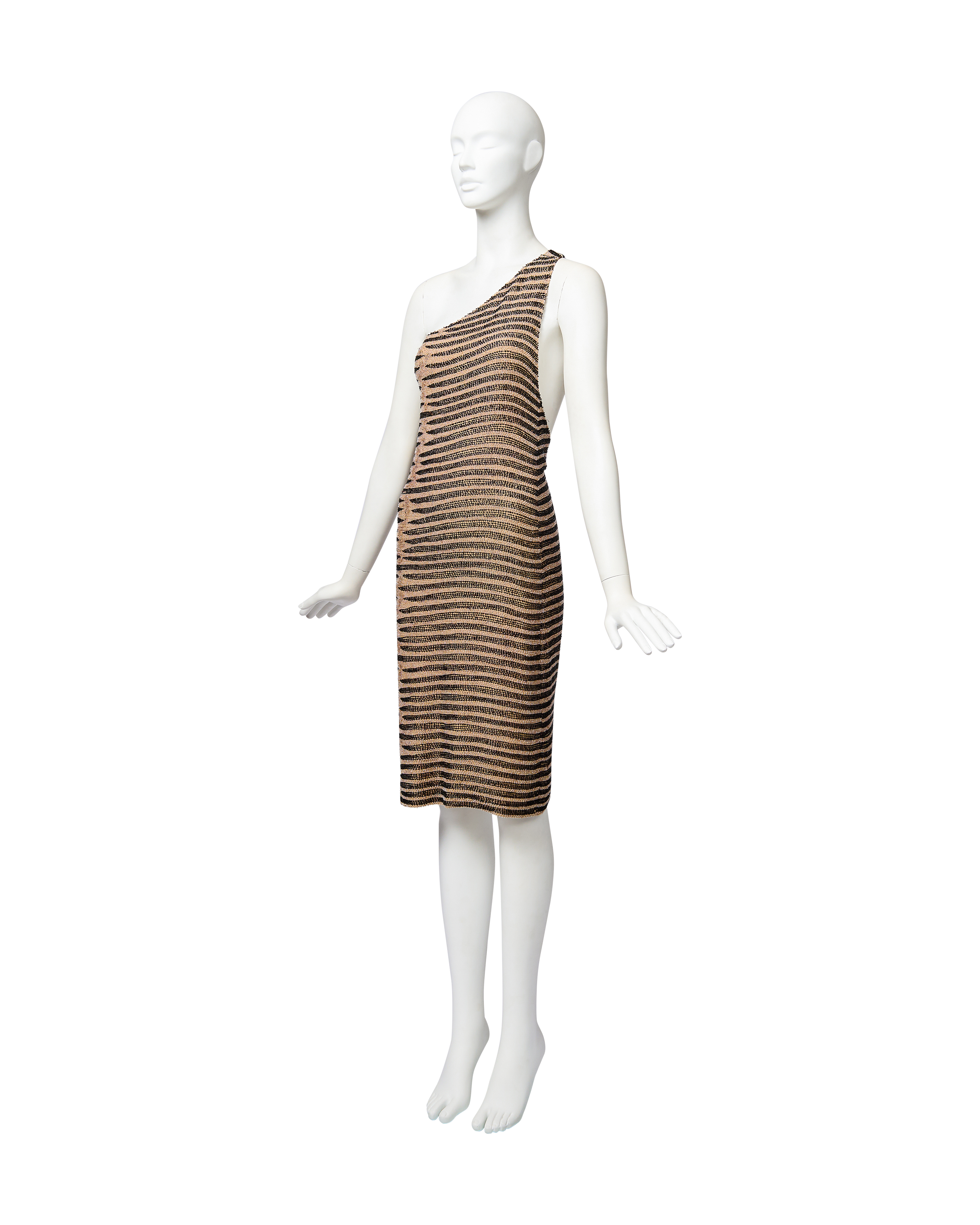 tan beaded dress AC25-3042 BEADED STRAPLESS SLIT GOWN