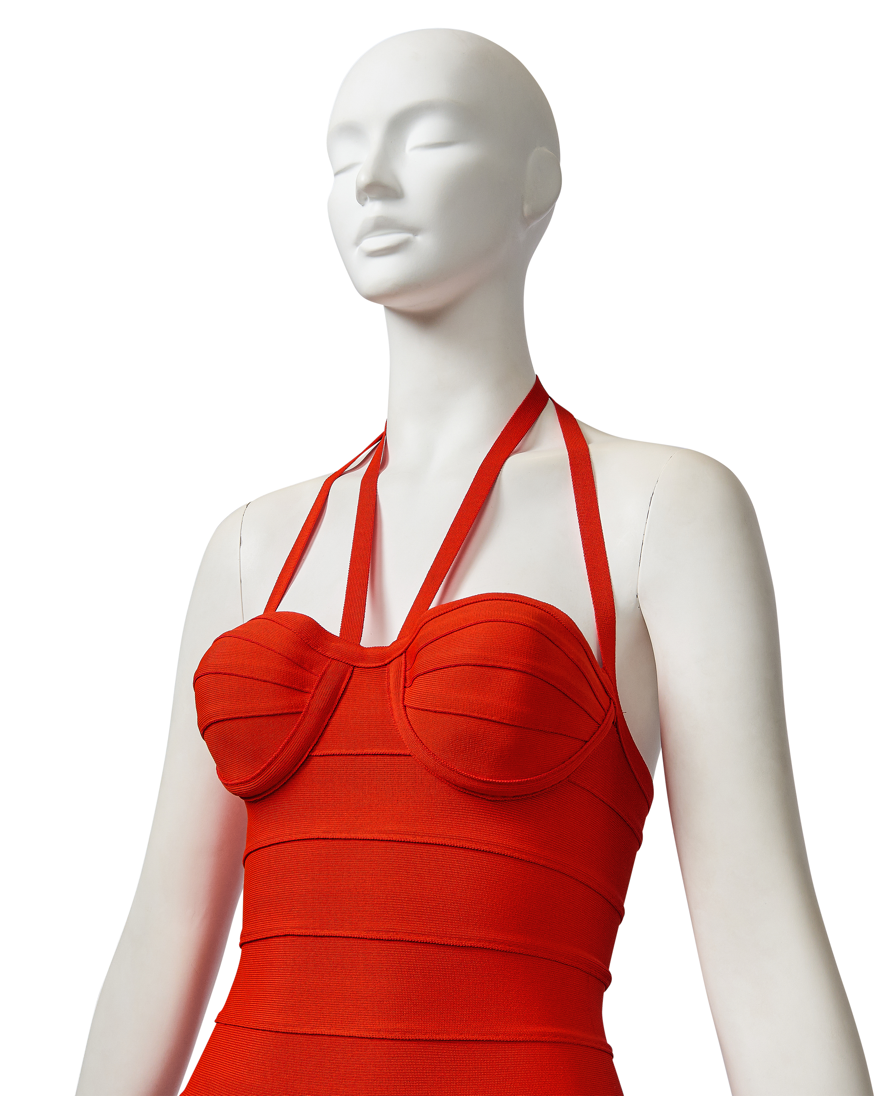 S/S 1993 Orange Bandage Mini Dress S/S 1993 Orange Bandage Mini Dress