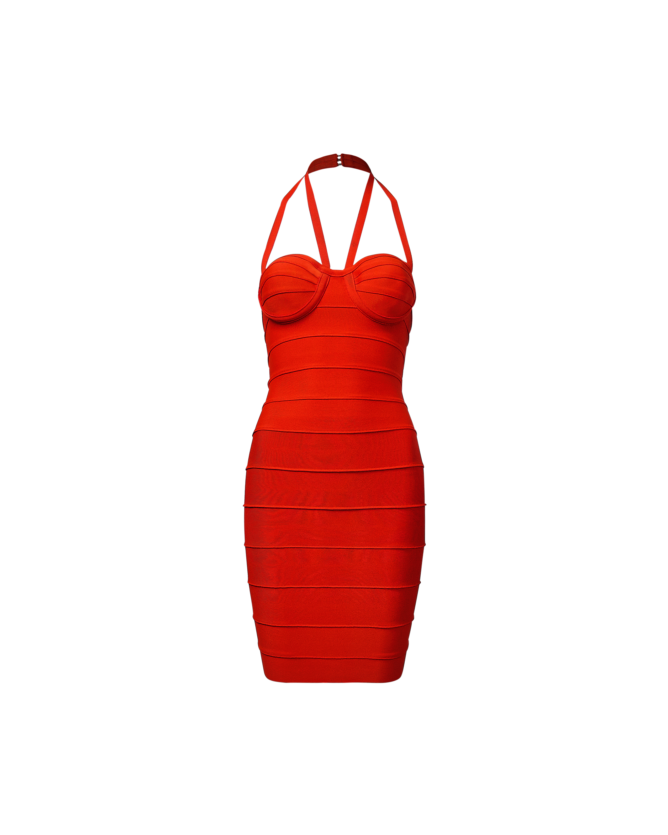 S/S 1993 Orange Bandage Mini Dress