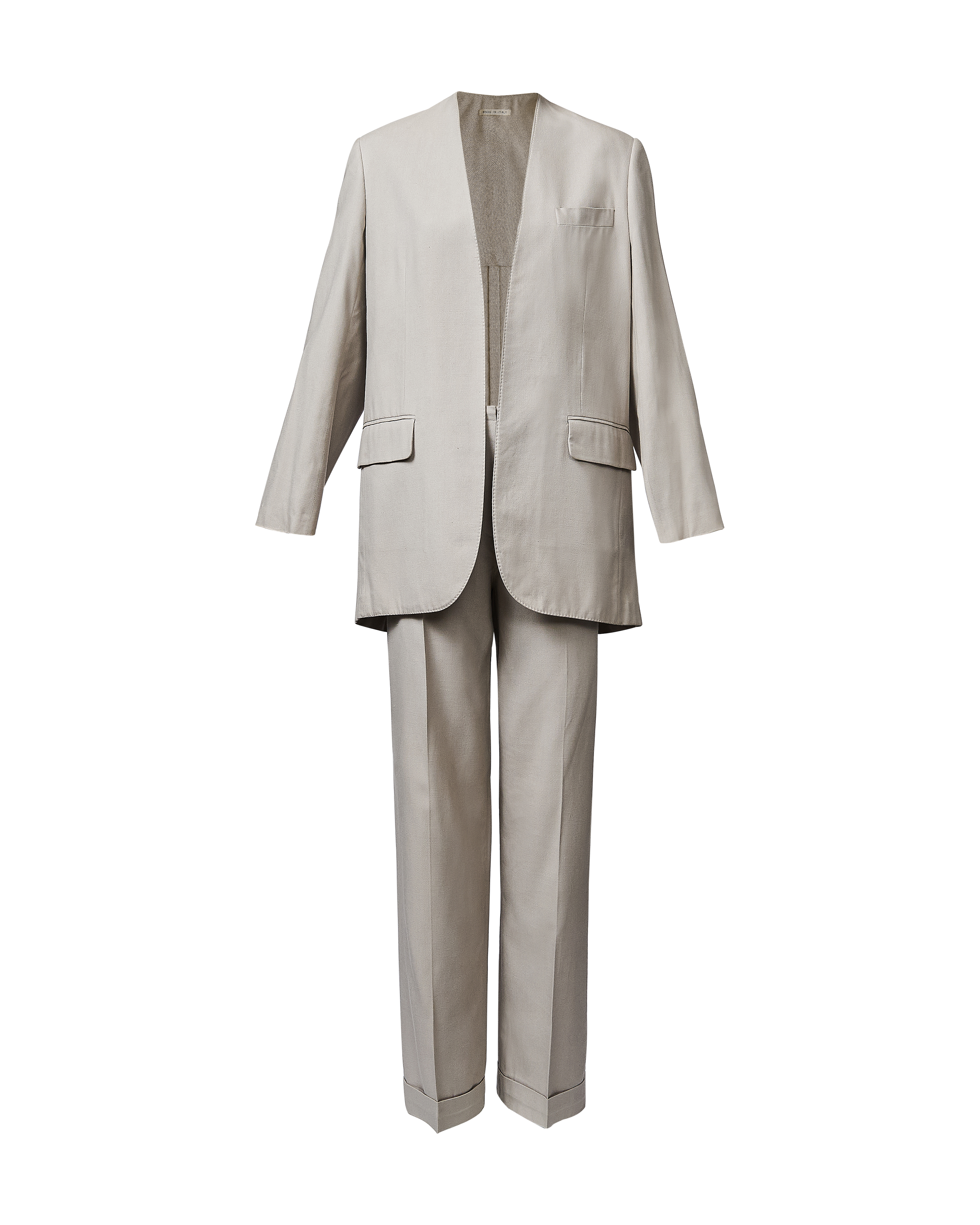 c. 2001 Warm Gray Pant Suit Set