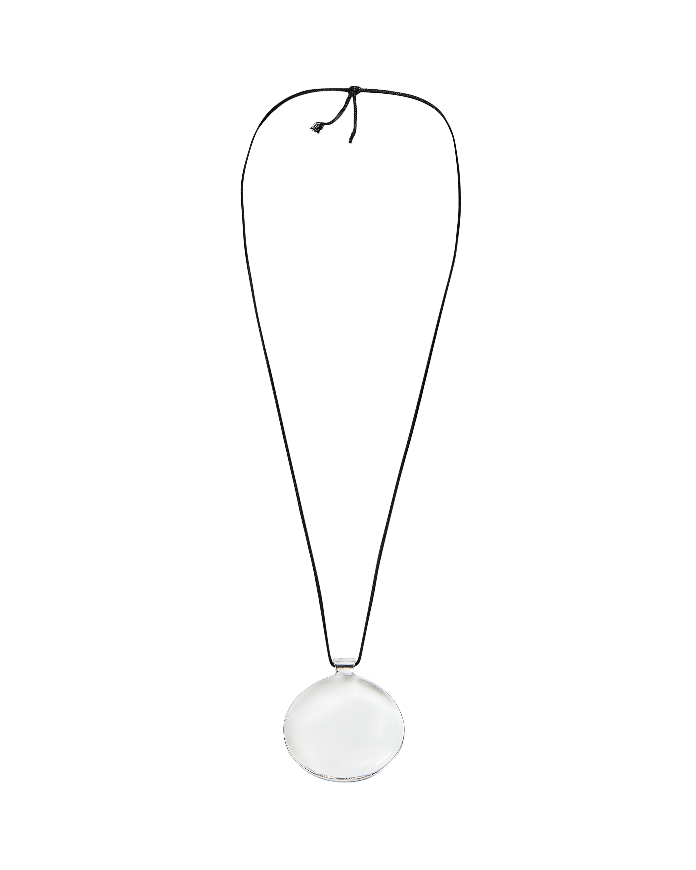 [RARE] 1988 Carved Quartz Jumbo Pendant Necklace