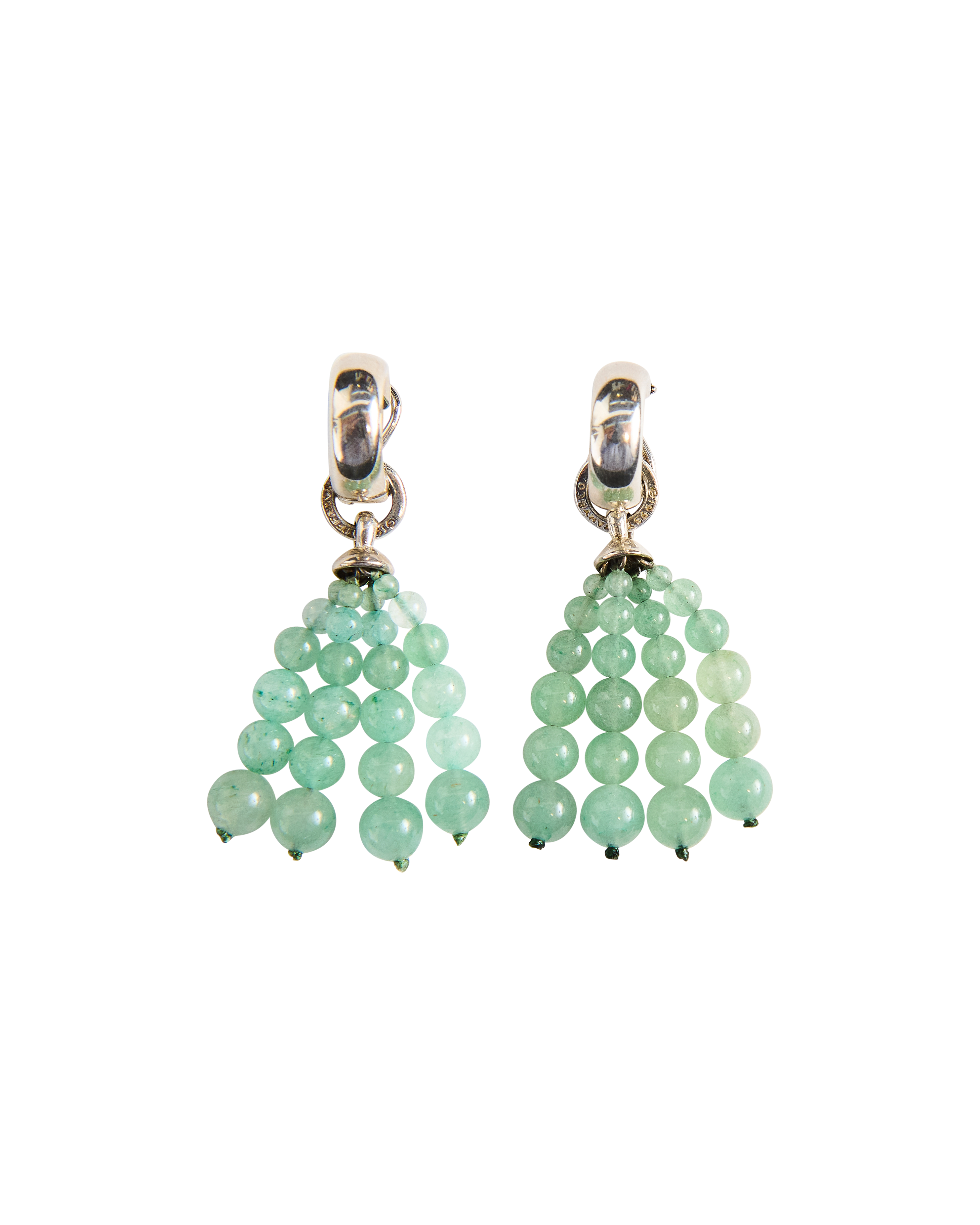 1995 Aventurine Quartz Drop Earrings