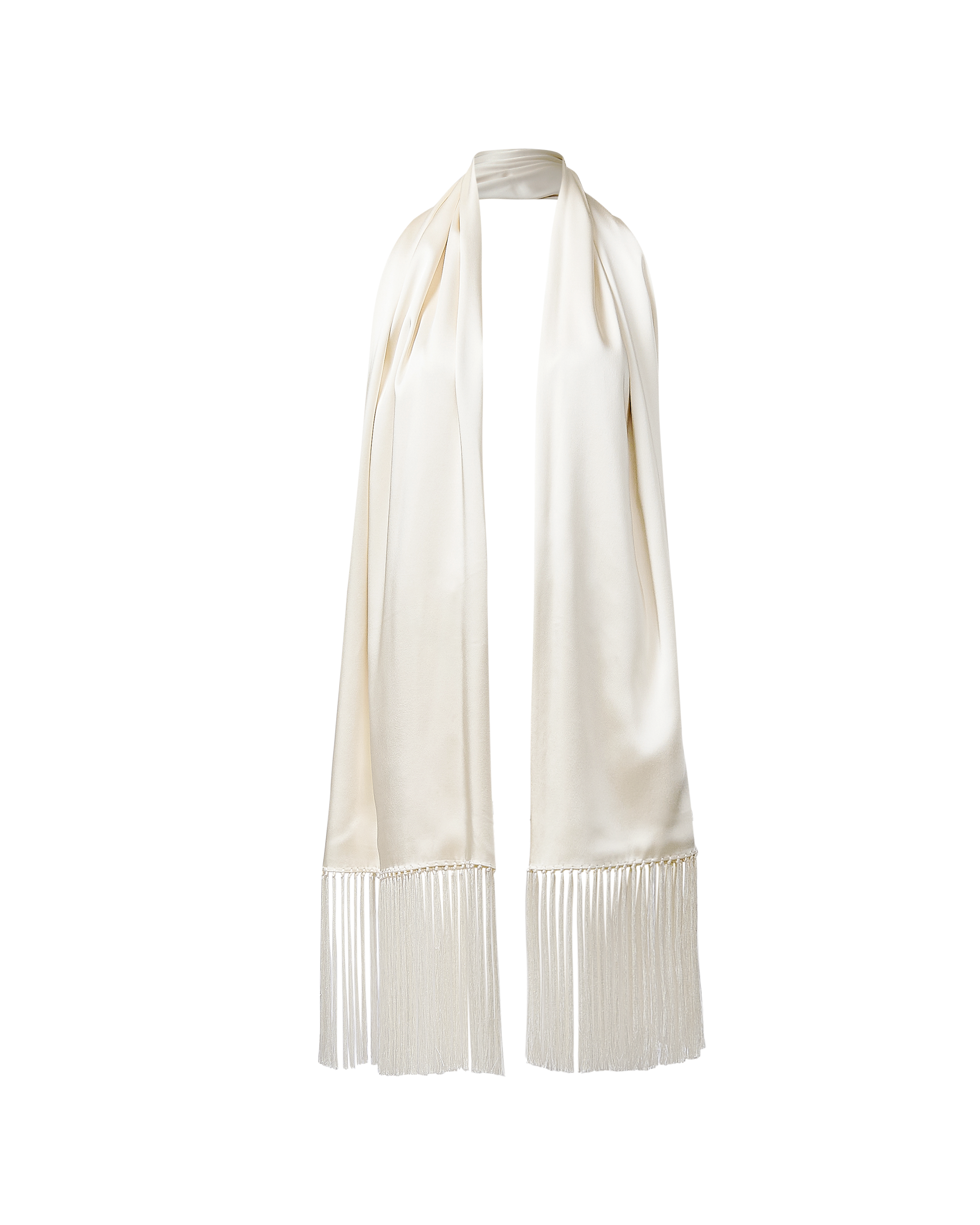 S/S 1998 Ivory Fringe Scarf