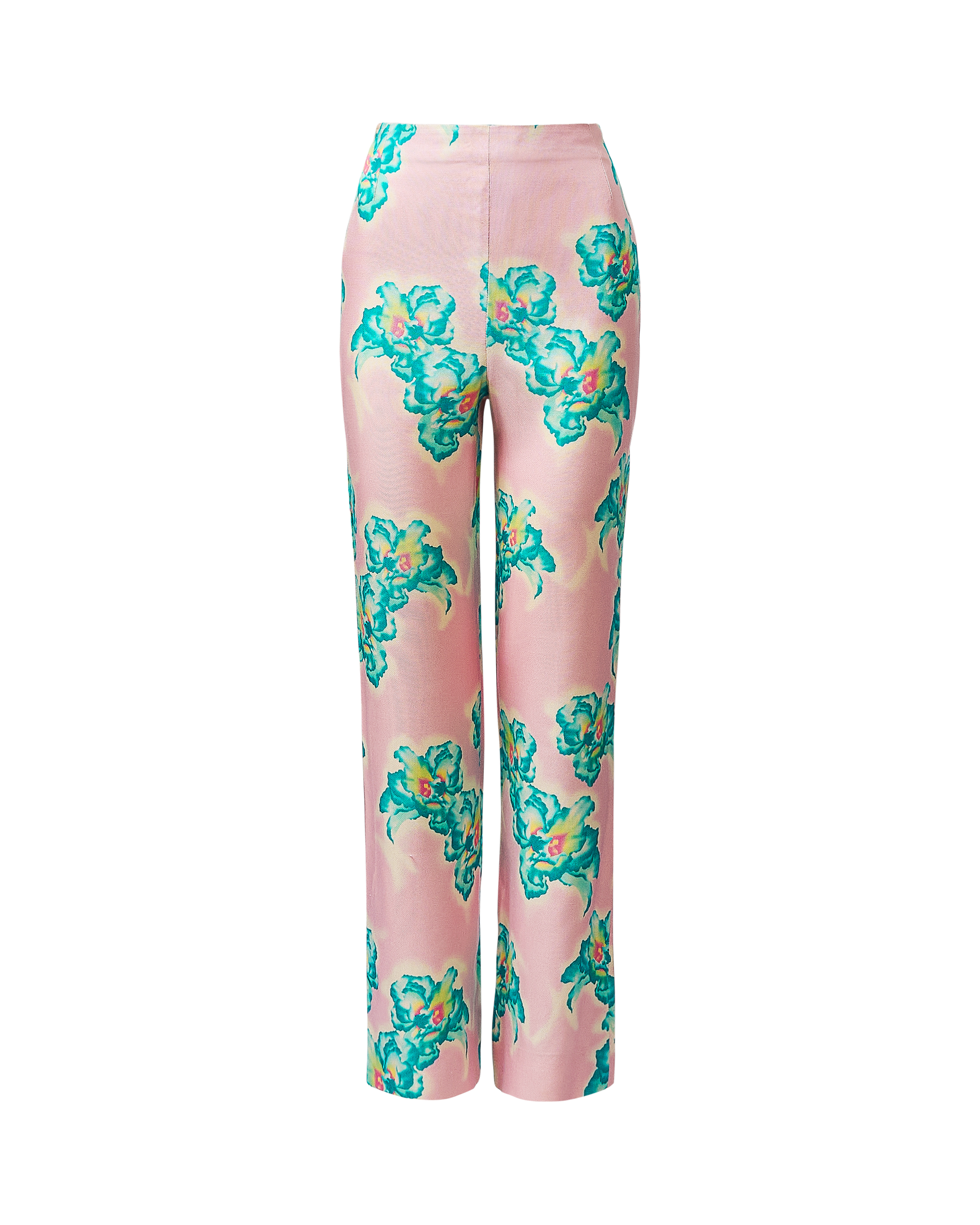 S/S 1999 Pastel Pink and Blue Floral Pattern Trousers