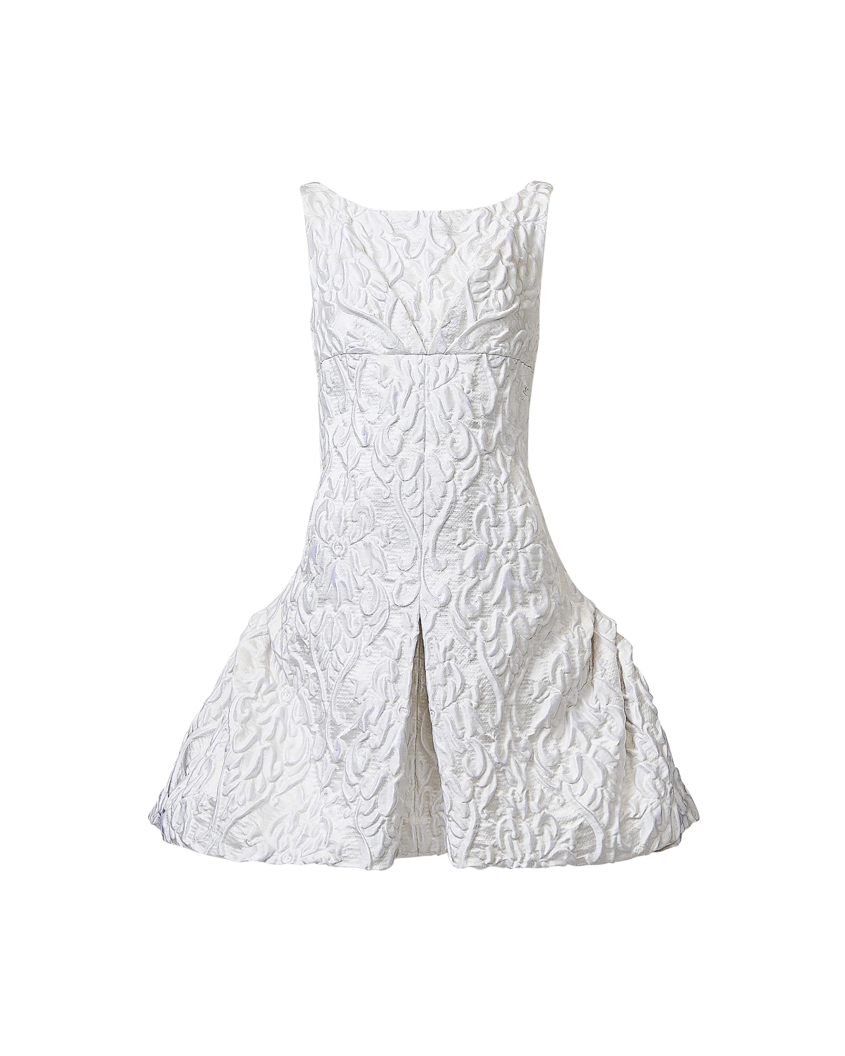 Cruise 2013 Ivory Matelasse Sleeveless Dress