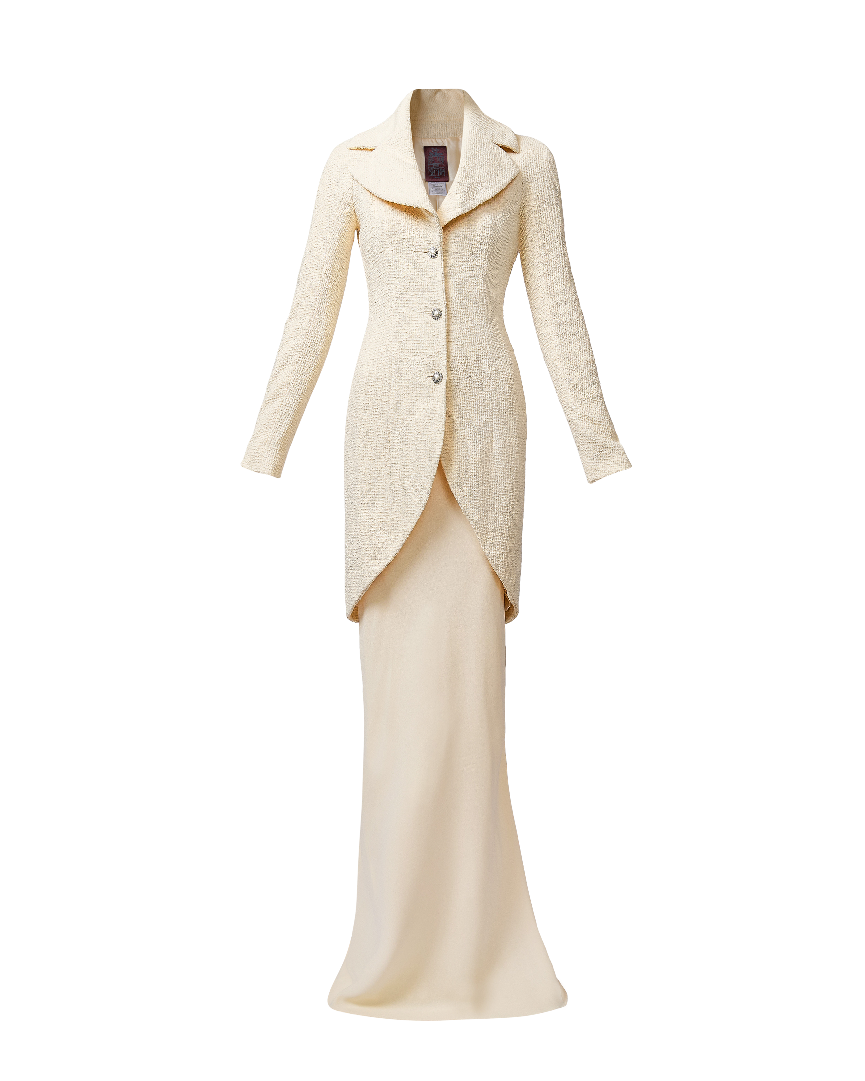 S/S 1998 Ivory Blazer and Maxi Skirt Set