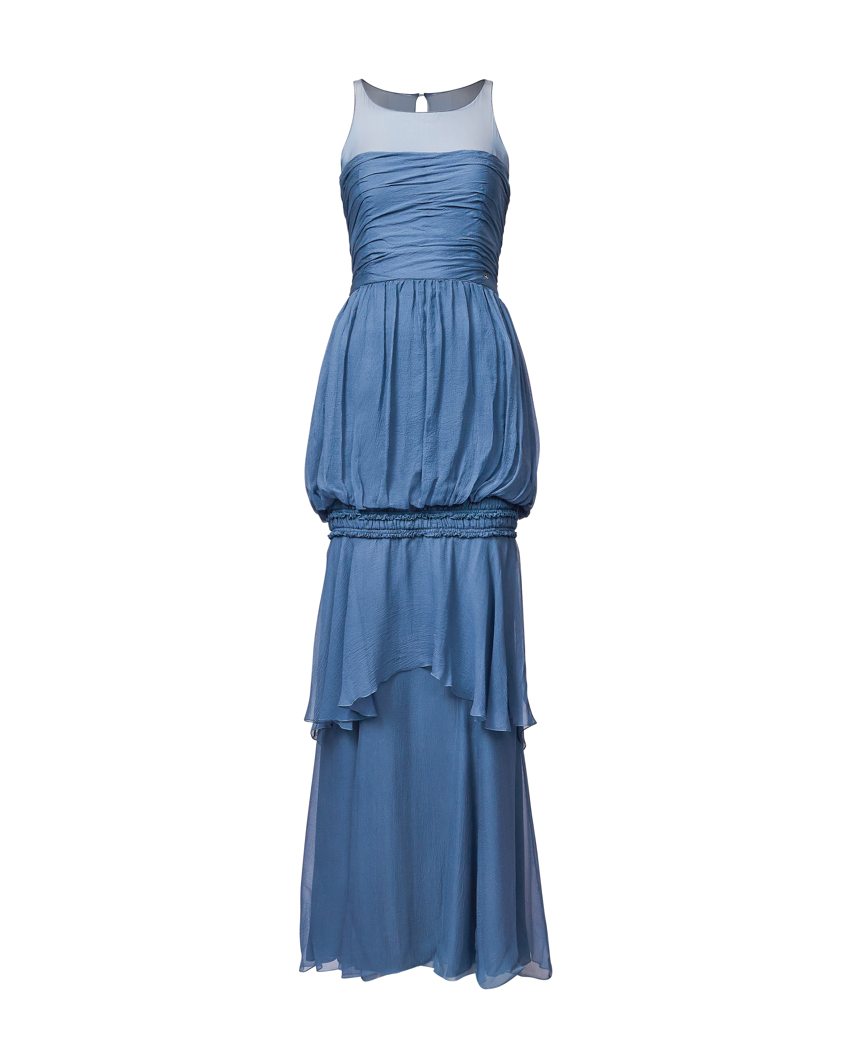 blue and white striped long dress Eliza Striped Maxi Dress – Teal Poppy