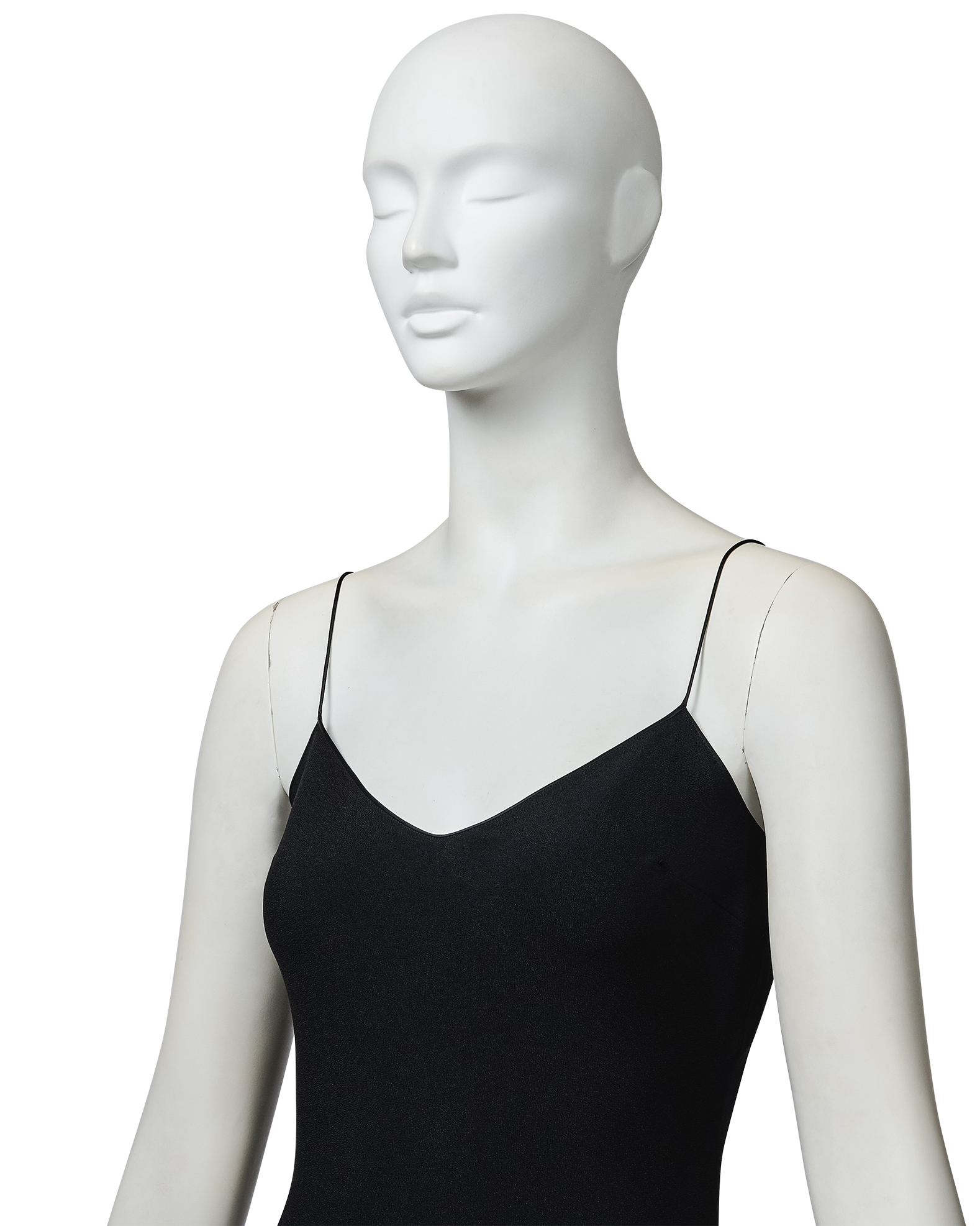S/S 2001 Black Sleeveless Bias Cut Slip Dress