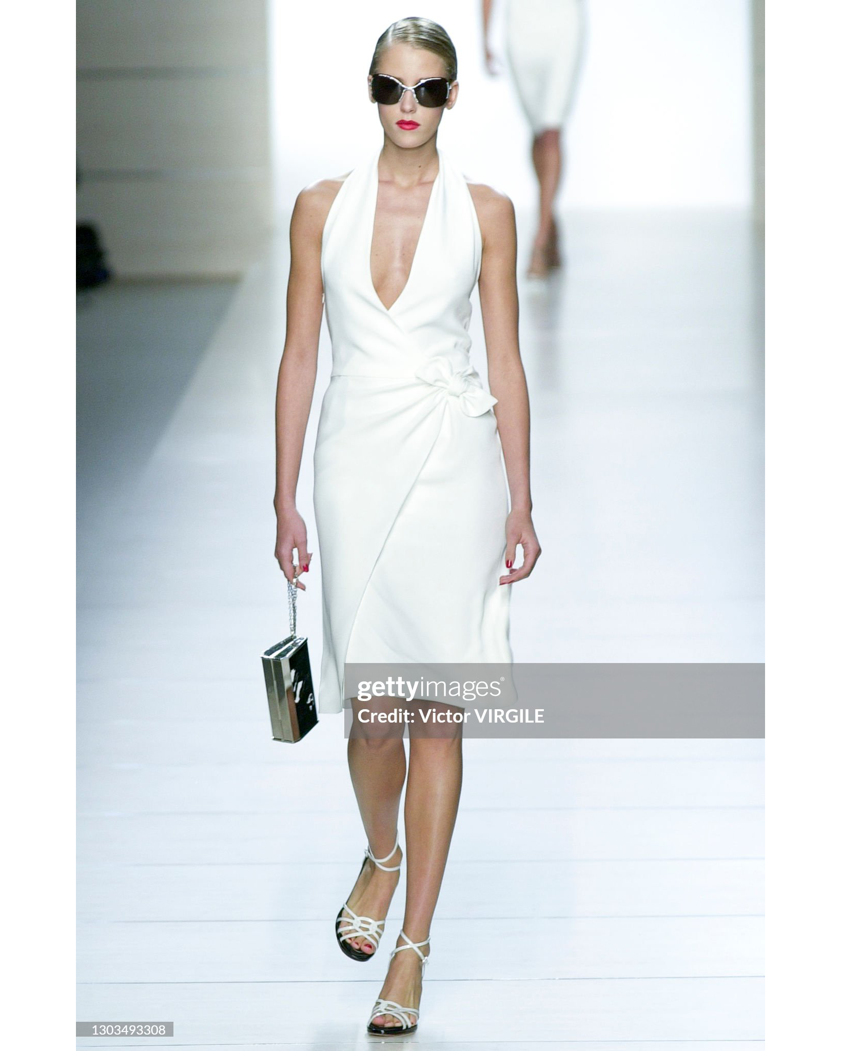S/S 2001 White Halter Neck Dress