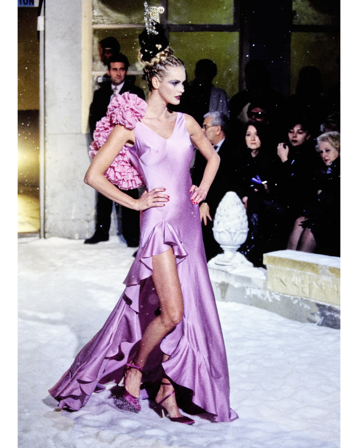 S/S 2004 Lavender Purple Bias Cut Slip Gown and Slip Dress