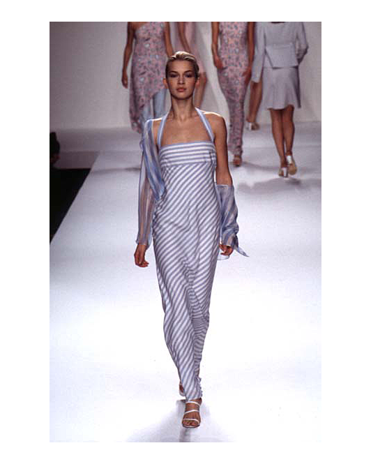 S/S 1997 Blue and White Striped Dress
