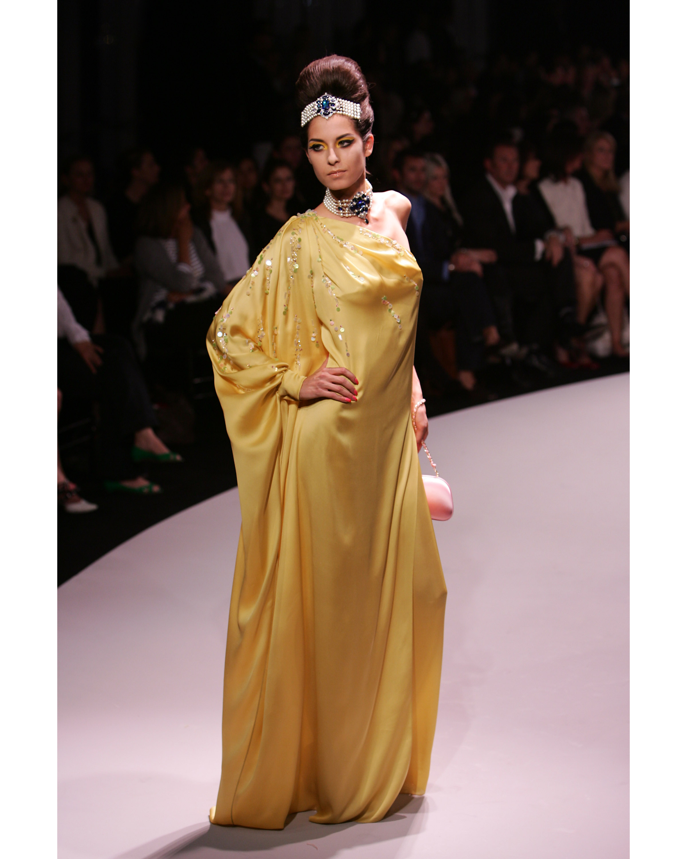 Resort 2008 Faux Pearl and Jewel-Tone Rhinestone Choker Necklace