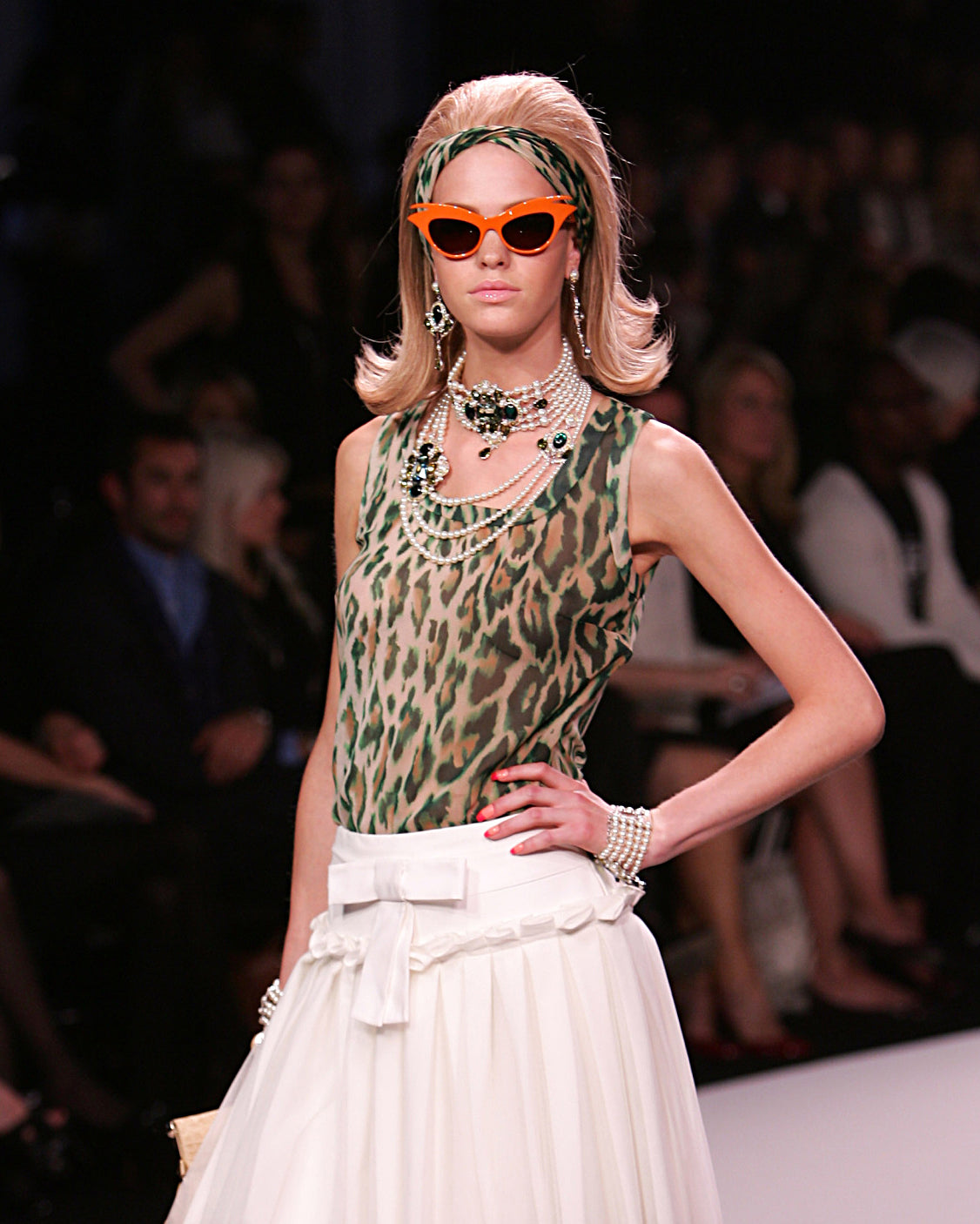 Resort 2008 Faux Pearl and Jewel-Tone Rhinestone Choker