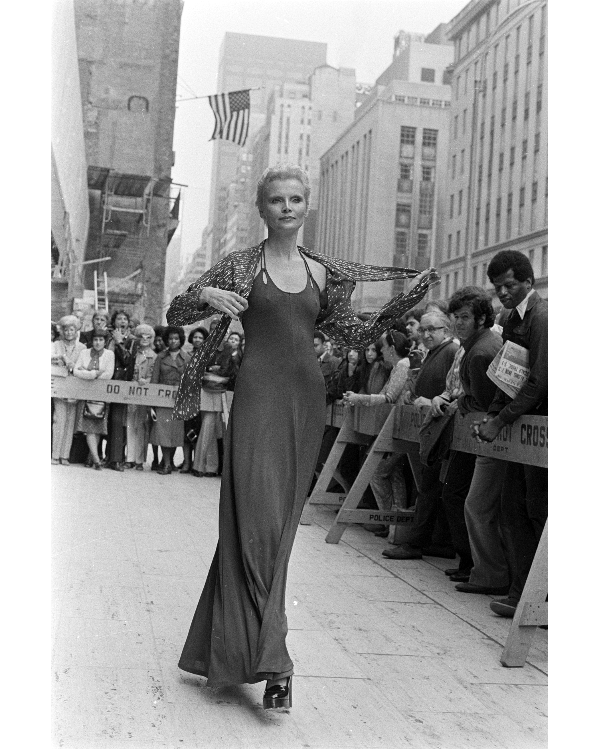 A/W 1972 Burgundy Scoop Neck Cutout Gown (2000's Re-Issue)