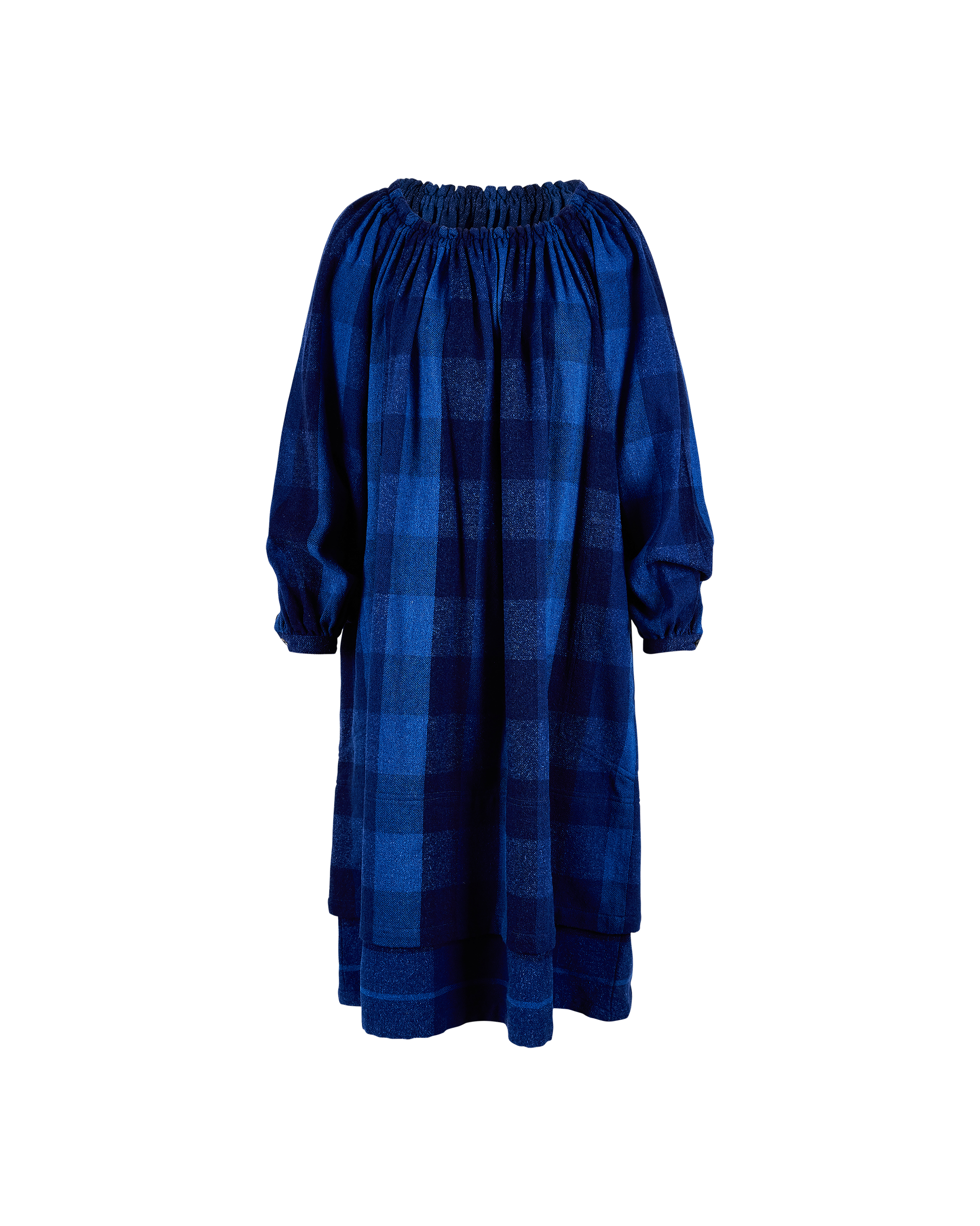 1990’s Tartan Print Blue Dress