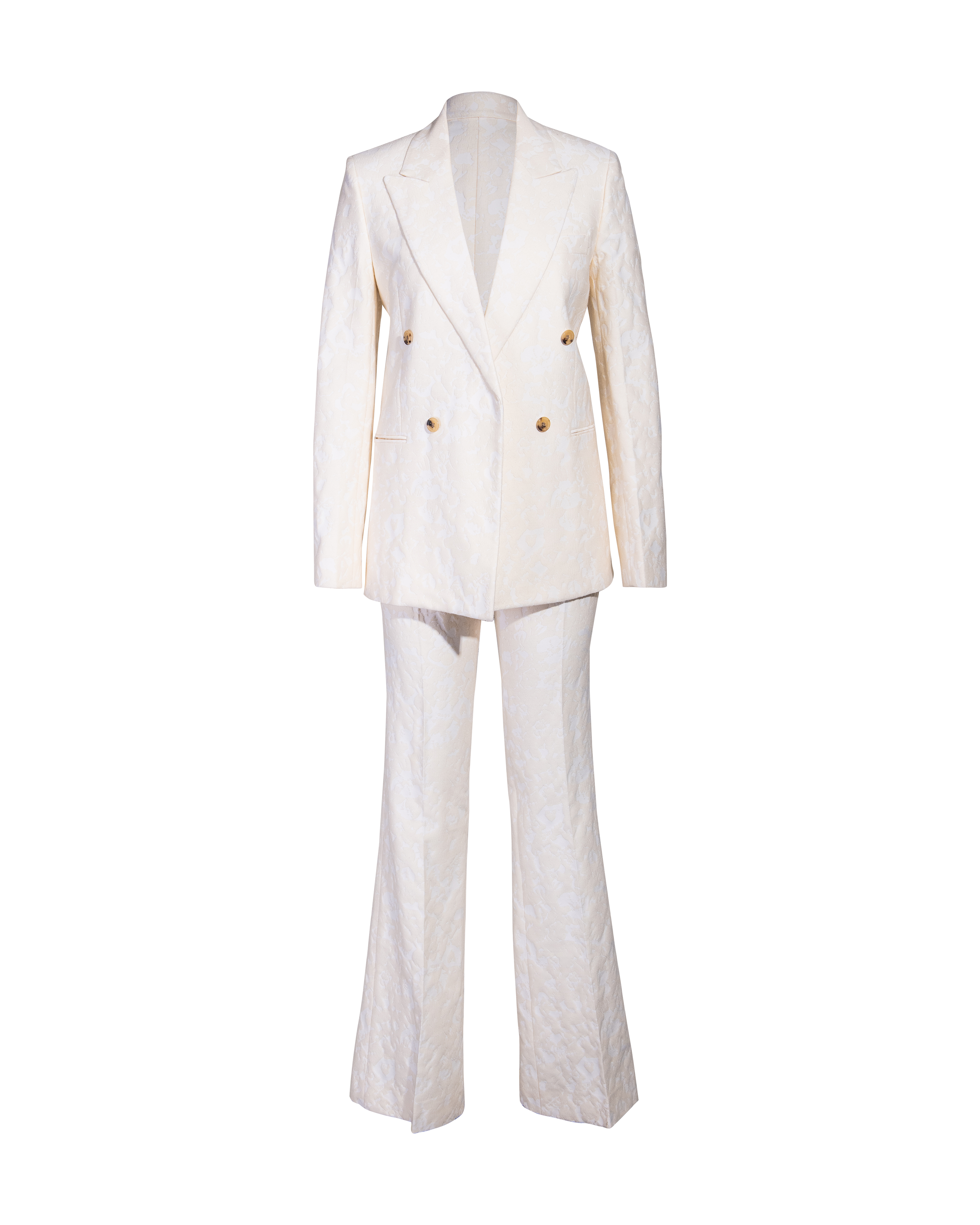 Resort 2013 Phoebe Philo Cream Jacquard Pant Suit Set