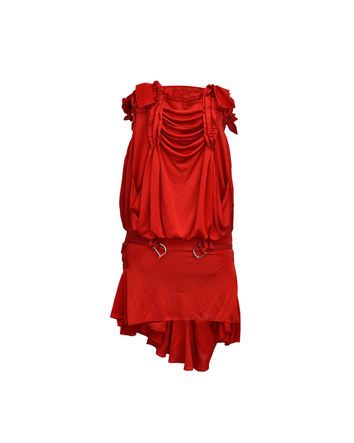 S/S 2003 Red Strapless Mini Dress