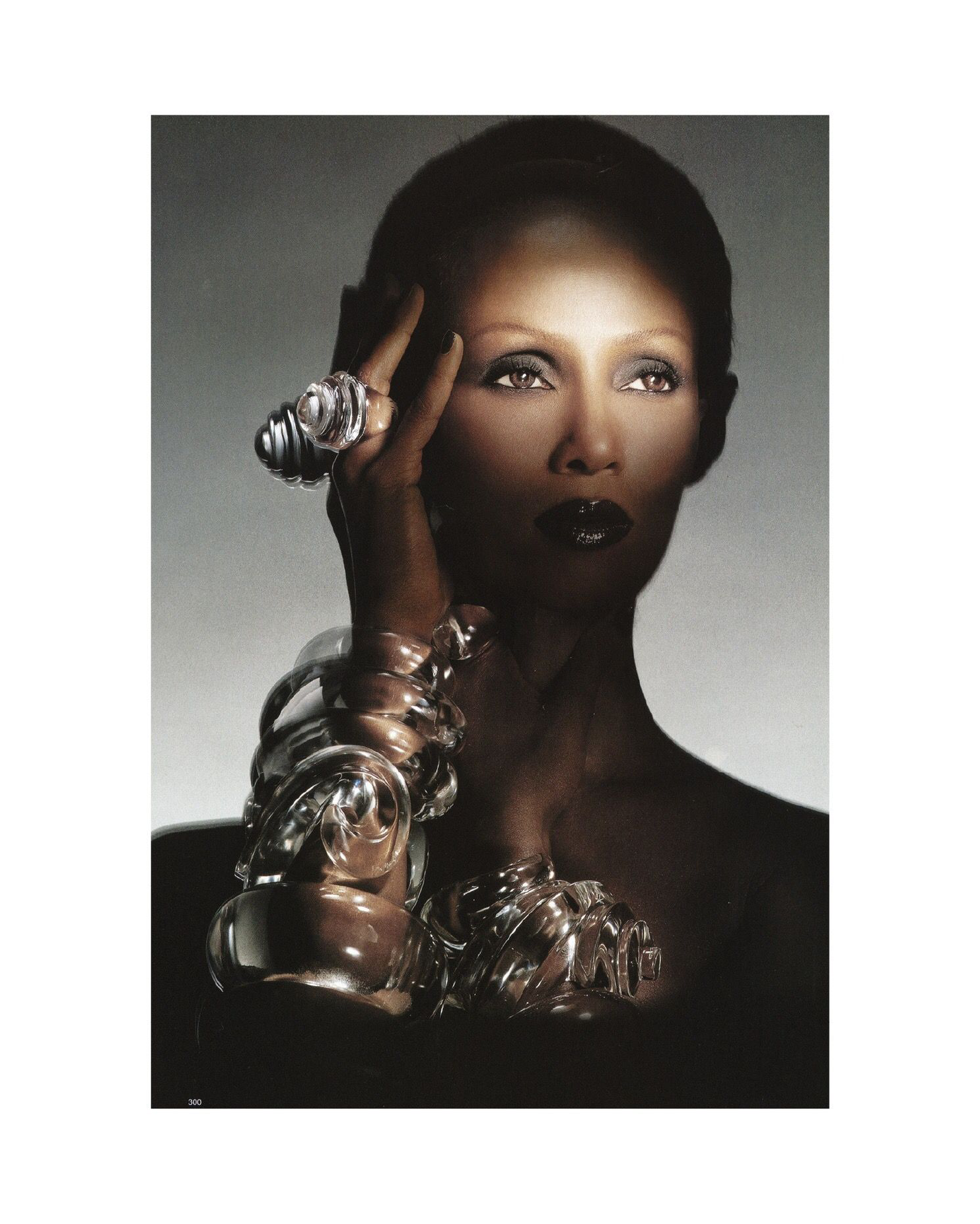 1978 Jumbo Curved Lucite Bracelet