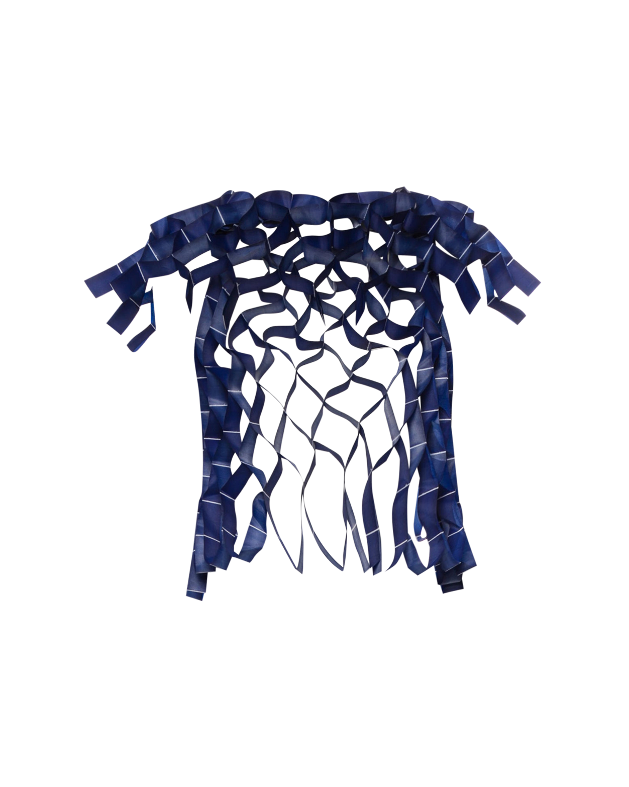 S/S 1991 Blue 3D Cage Top