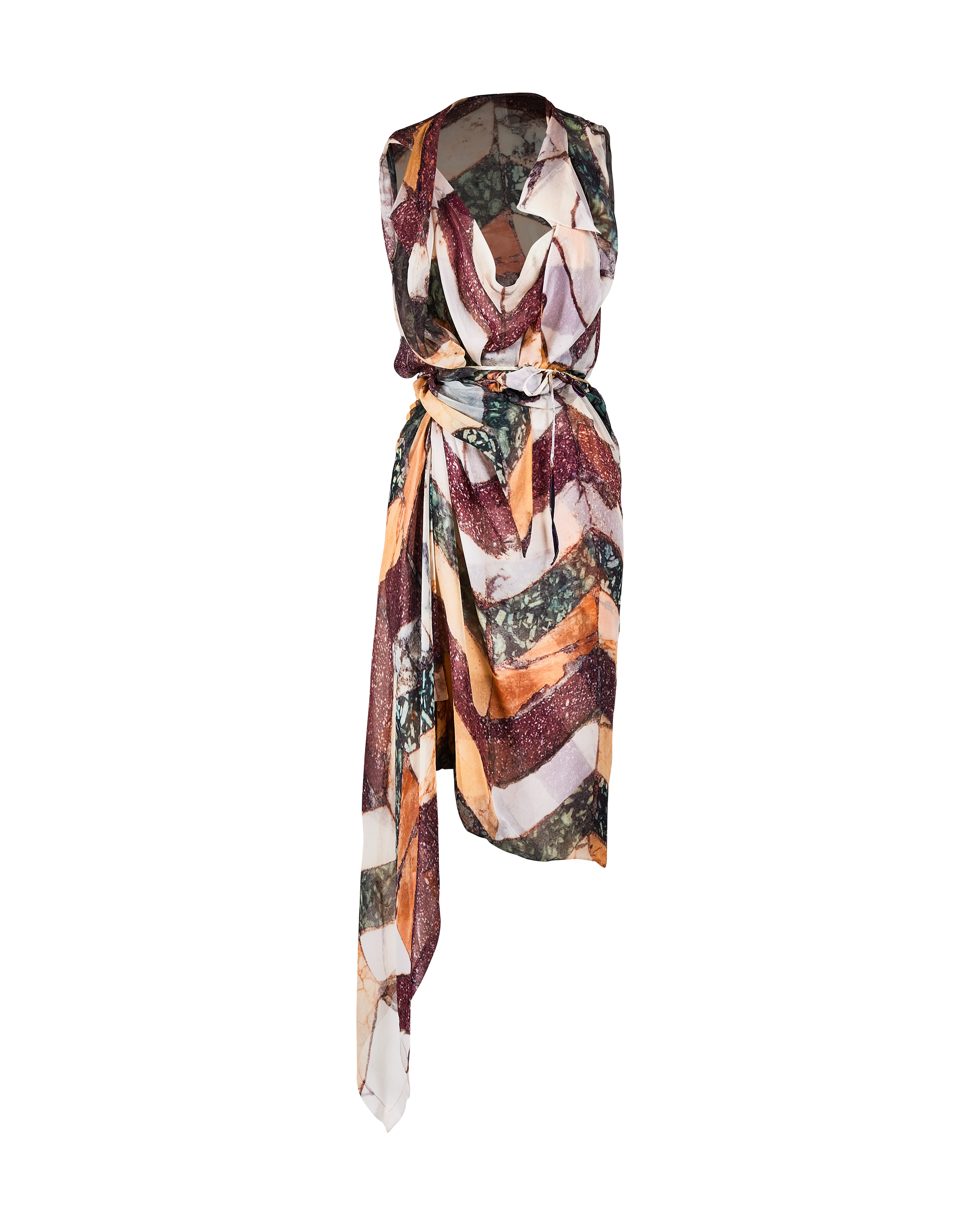S/S 2005 Marble Stripe Print Dress